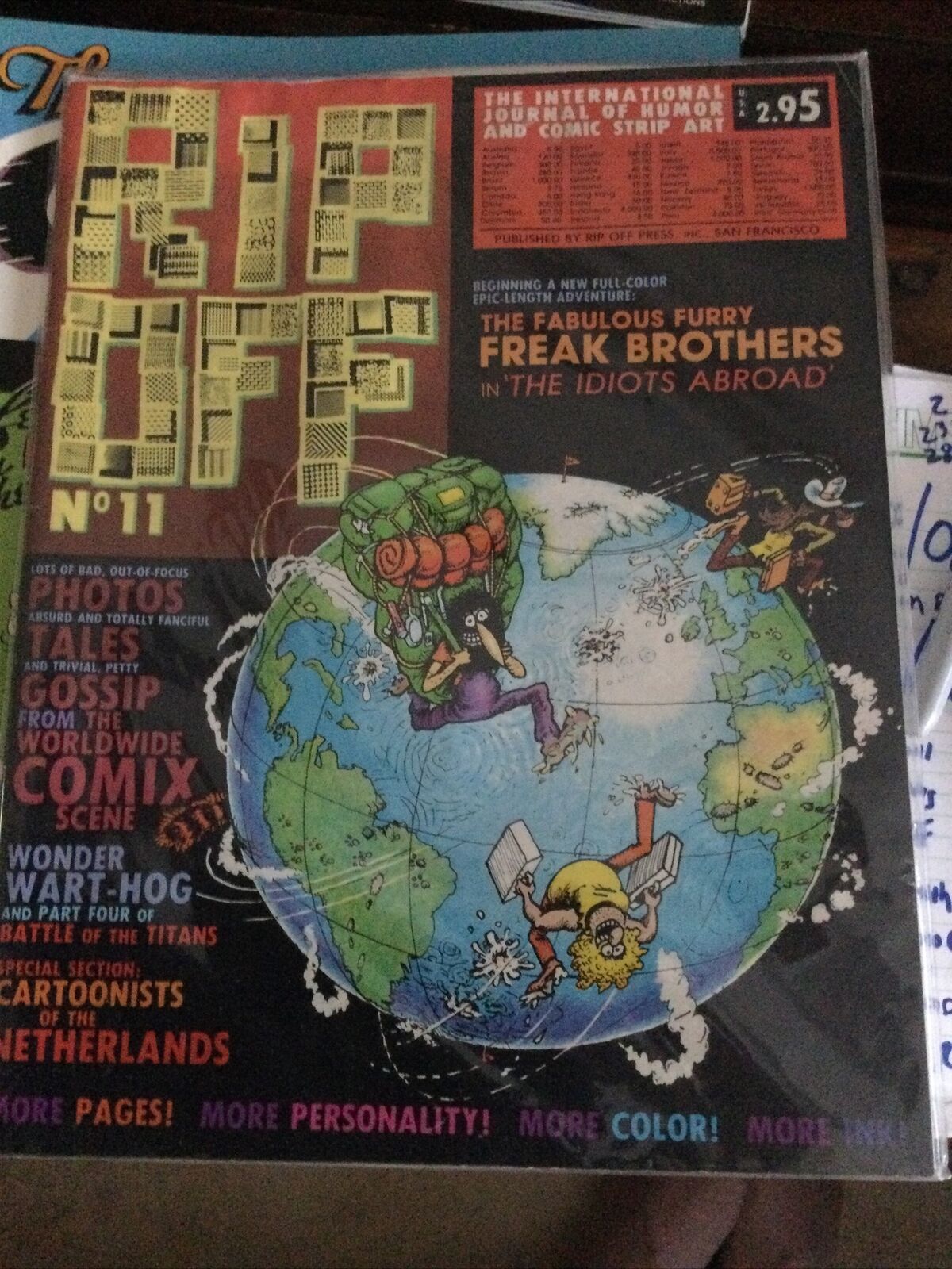 RIP OFF COMIX #11 - 4.5, WP - 1st print - Freak Brothers - 1st magazine format