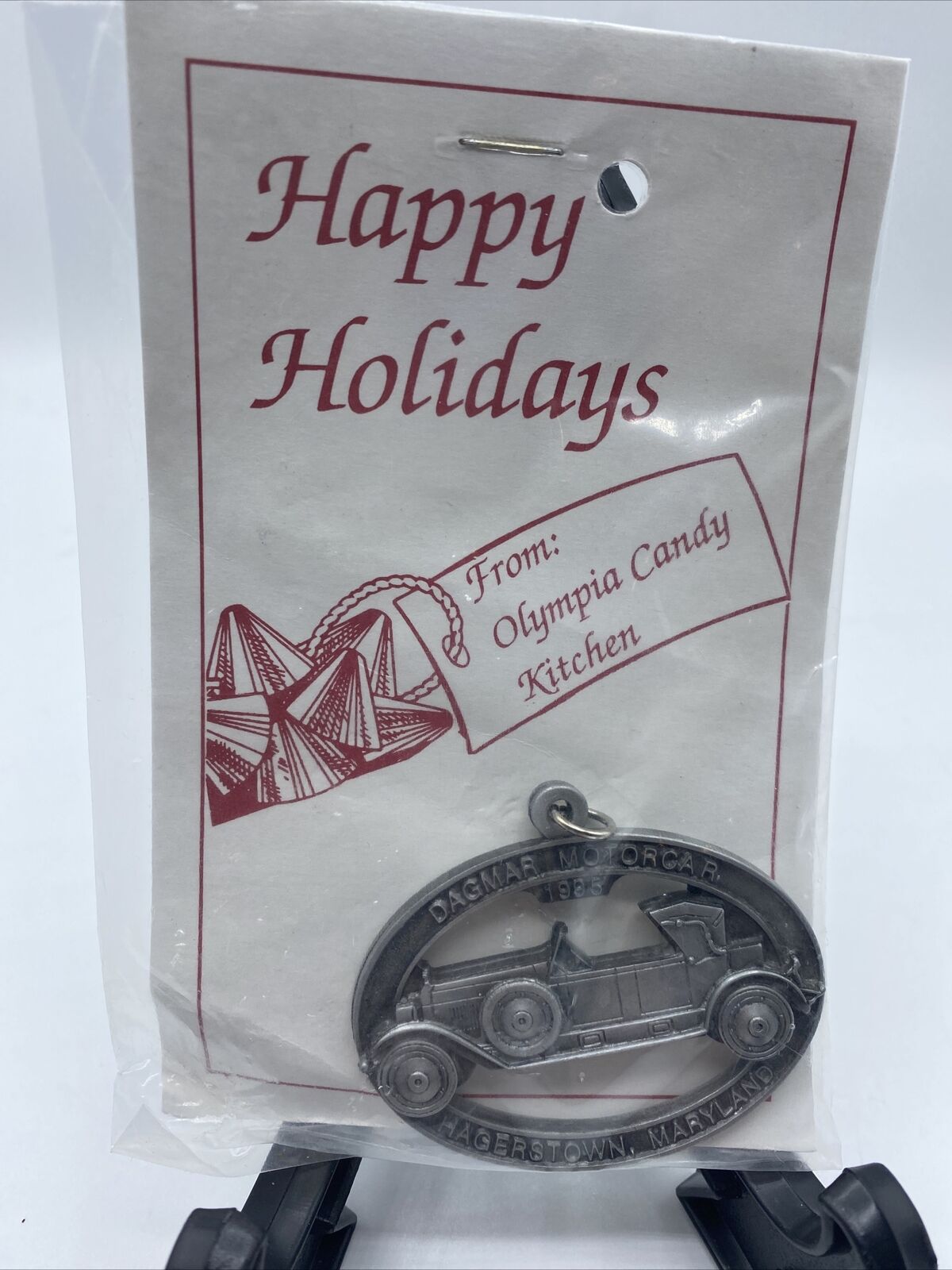 1994 Dagmar Motorcar Pewter Annual Ornament Olympia Candy Kitchen Hagerstown MD