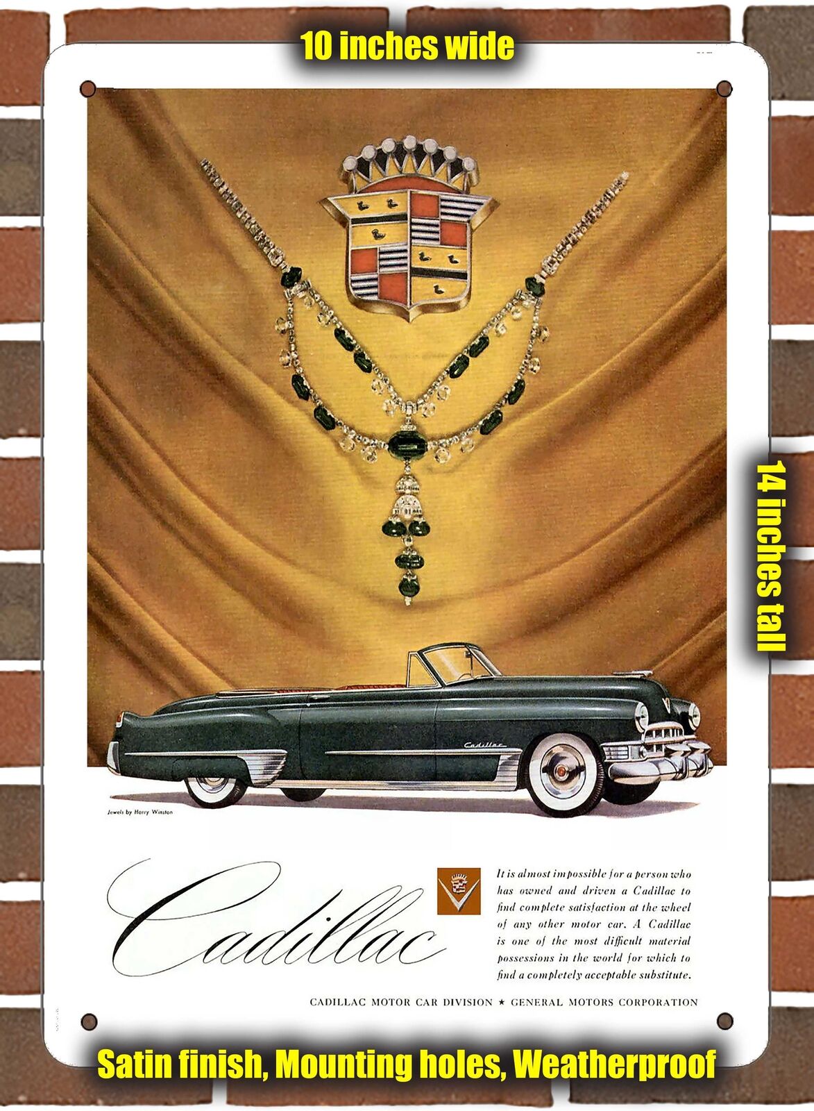 METAL SIGN - 1949 Cadillac Vintage Ad 01