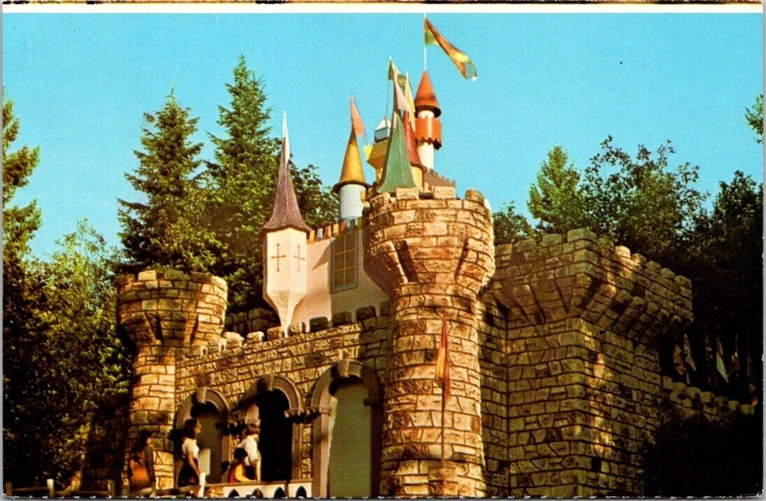 Turner OR Enchanted Forest Castle Amusement Oregon postcard IQ5