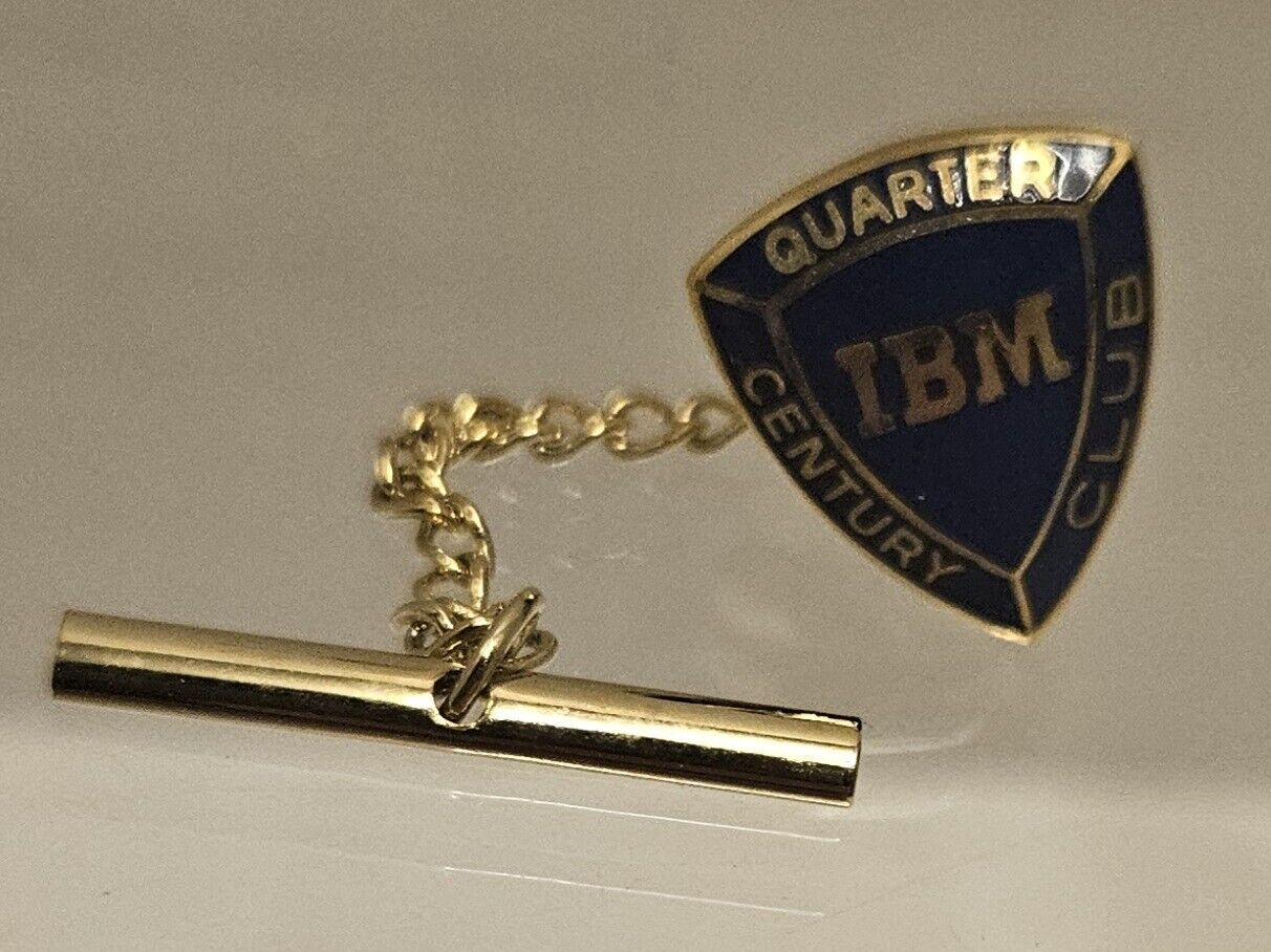 Vintage IBM Quarter Century Club Tie Tack 10K GF