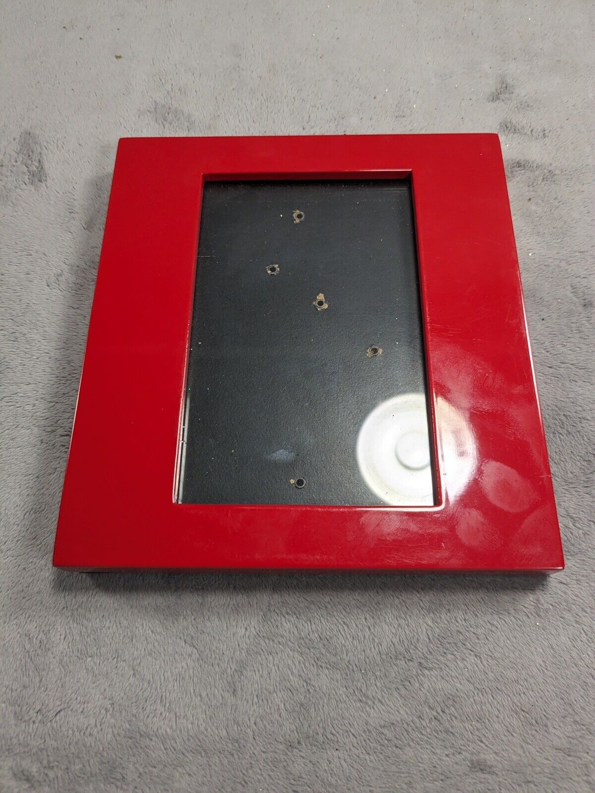 Vintage Bright Red Picture Frame Holds 5.5x3.5” Plastic Red Frame