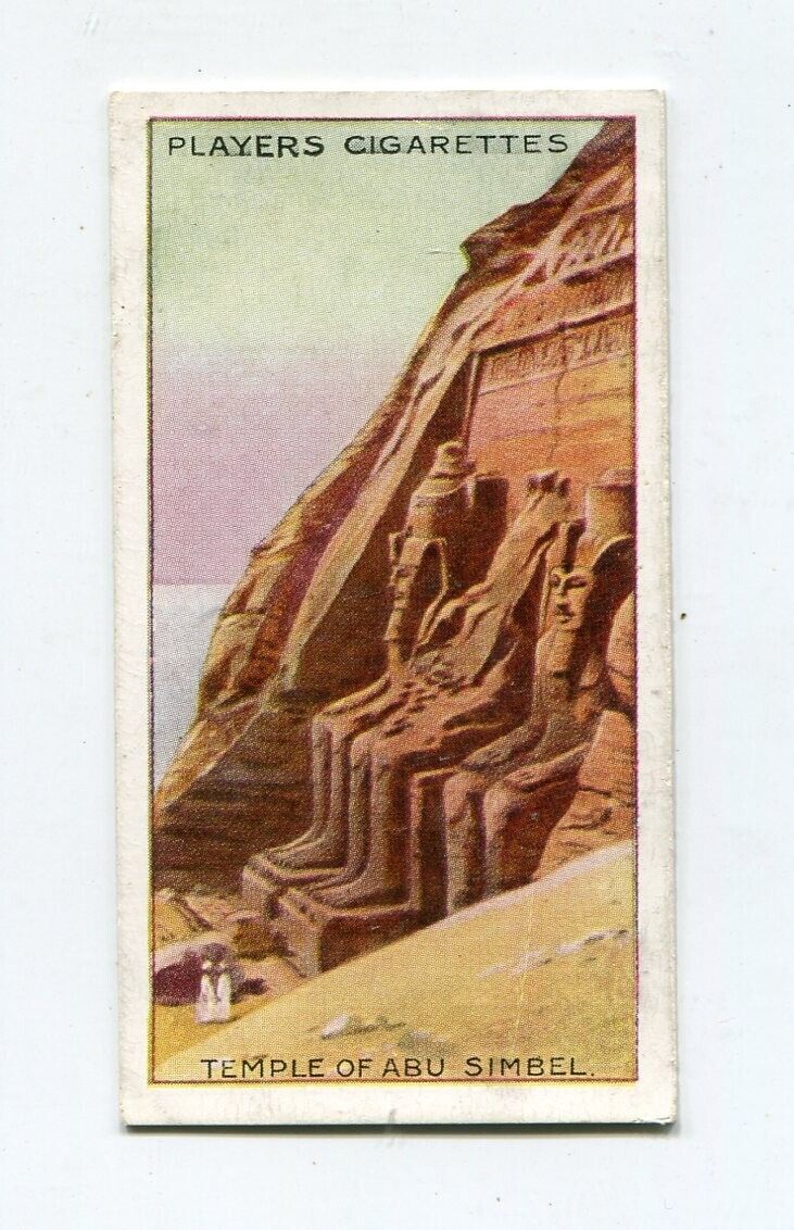 1916 JOHN PLAYER & SONS CIGARETTES WONDERS OF THE WORLD #16 TEMPLE OF ABU SIMBEL