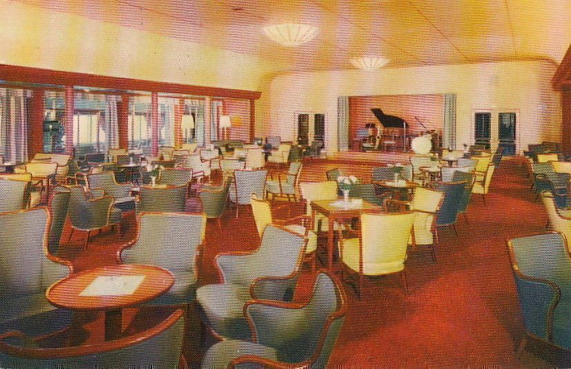 Postcard Ship Main Lounge MS Kungsholm 