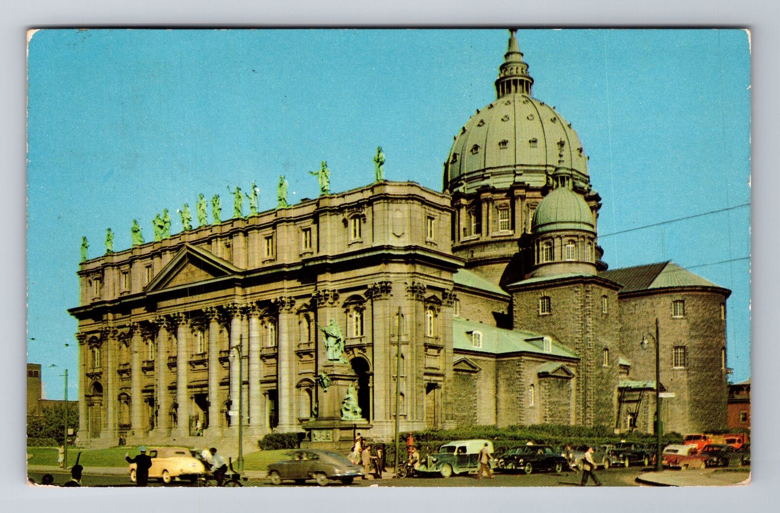 Montreal-Quebec, St James Cathedral, Antique Vintage Souvenir Postcard