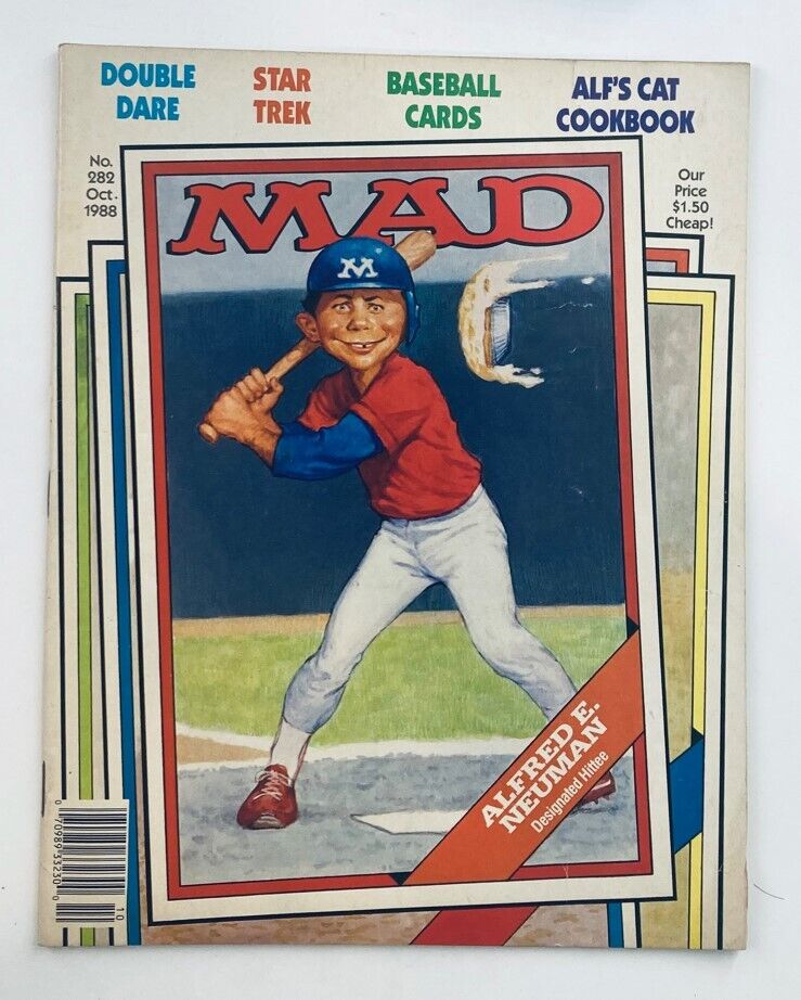 Mad Magazine October 1988 No. 282 Alfred Neuman Hittee 4.0 VG Very Good No Label