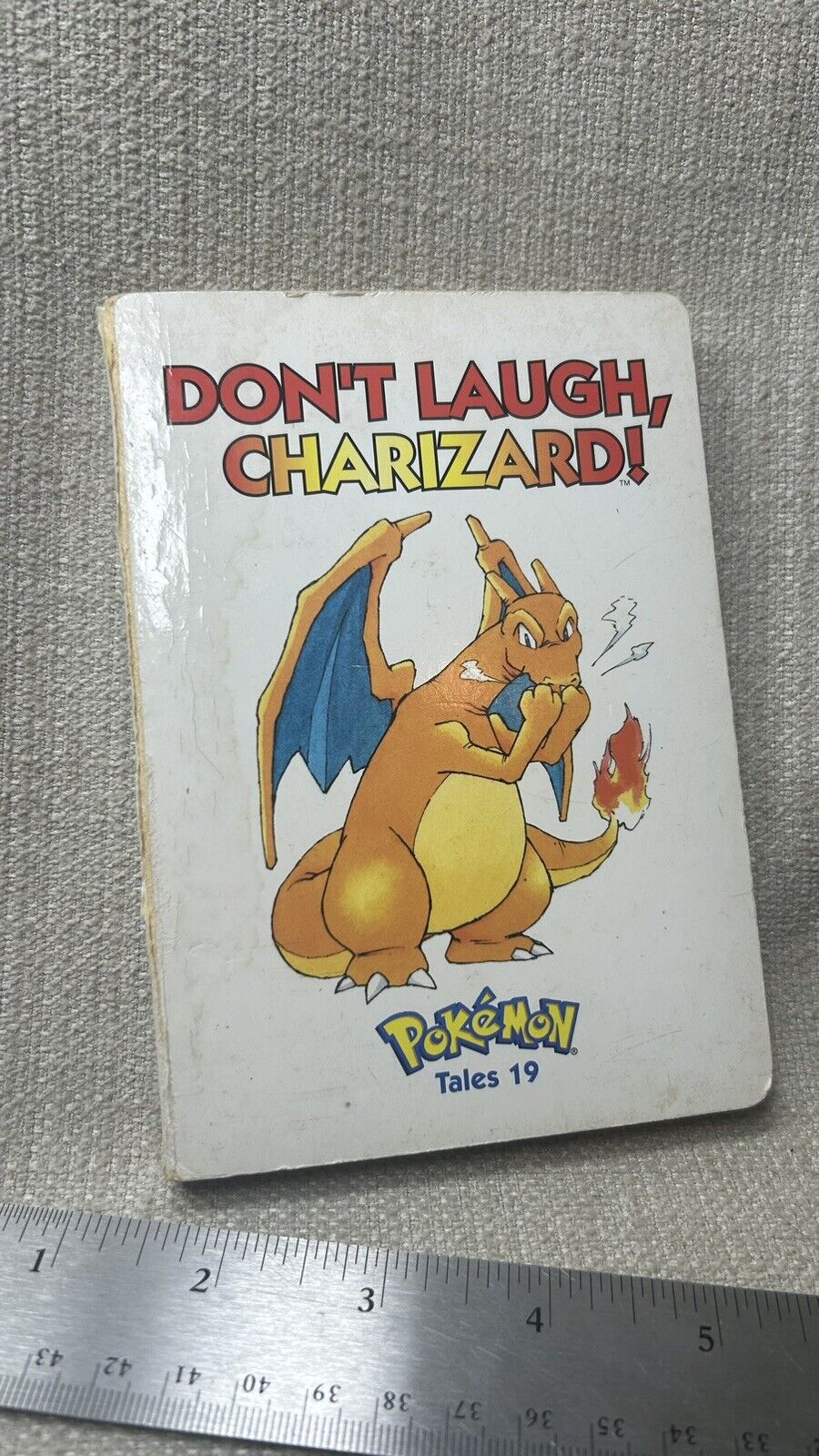 2001 VIZ Kids Pokemon Tales Children’s Board Book 19 Don’t Laugh, Charizard
