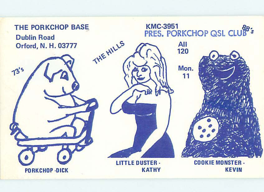 Pre-1980 RADIO CARD - Orford - Near Hanover & Barre & Montpelier NH AH2712