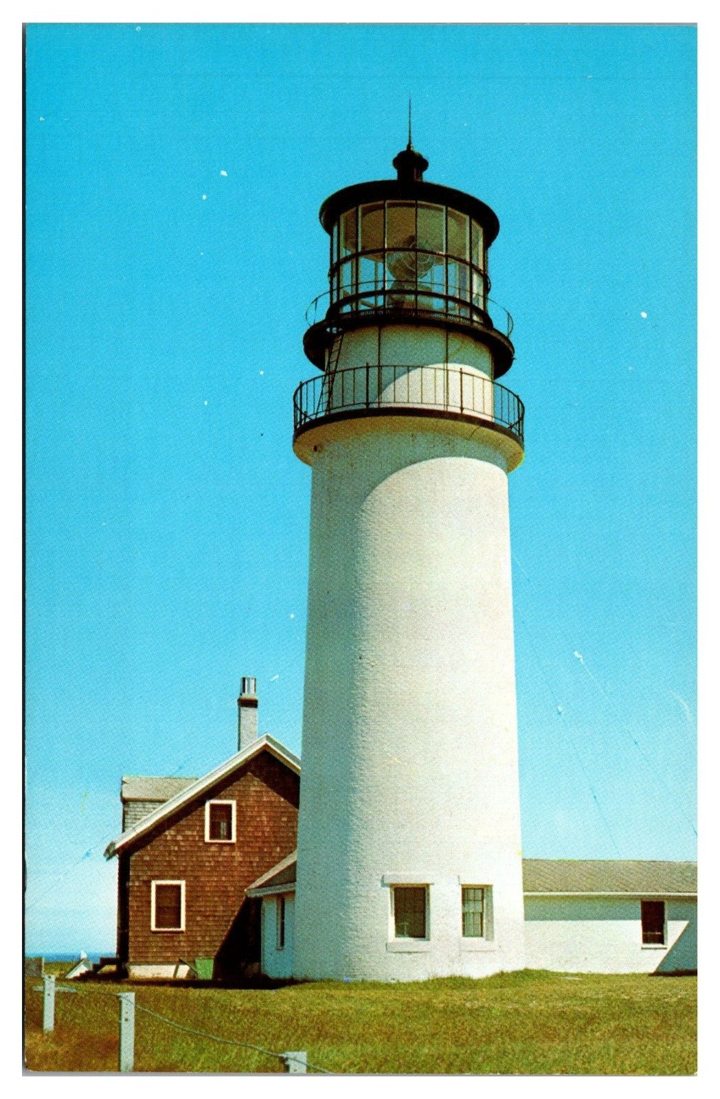 Vintage Highland Light, North Truro, Cape Cod, MA Postcard