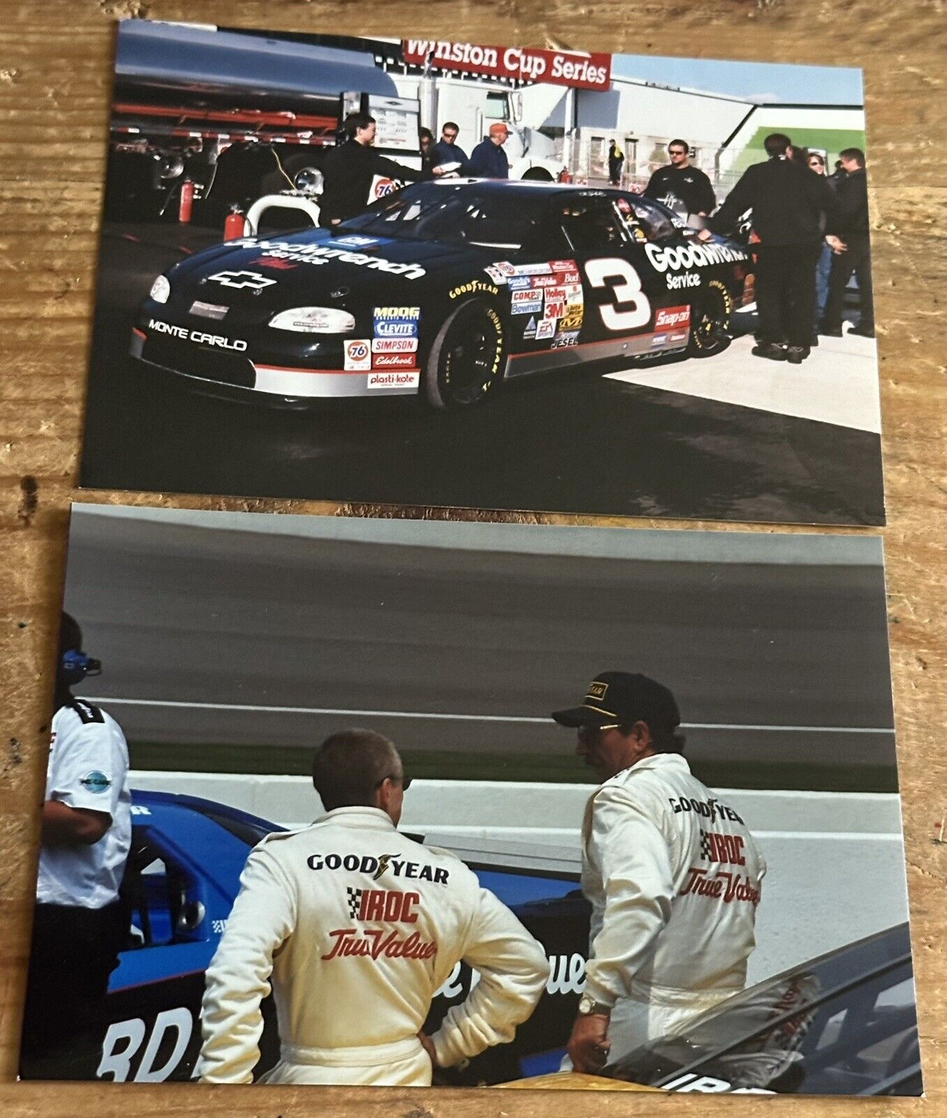 Vintage Original Candid Snapshot Photos Lot Dale Earnhardt #3 NASCAR 1990s
