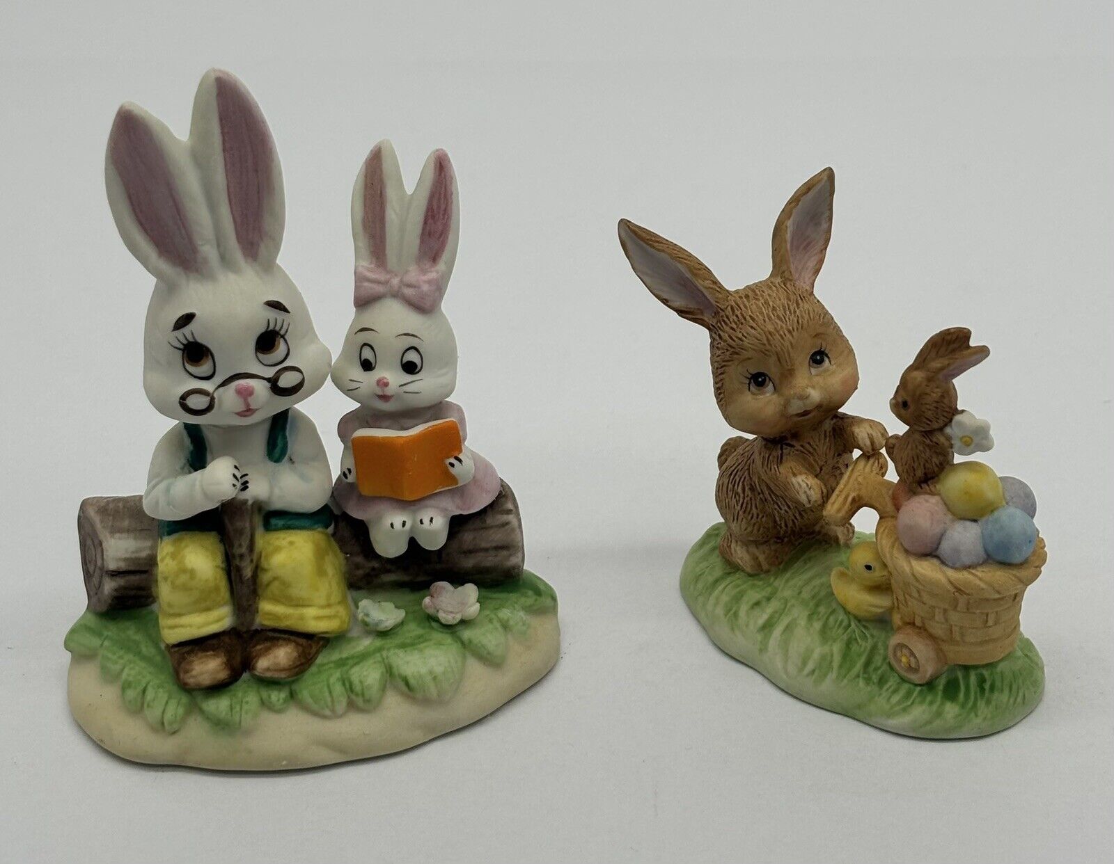 Vintage Lefton Bunny Rabbits ~ Lot Of Two