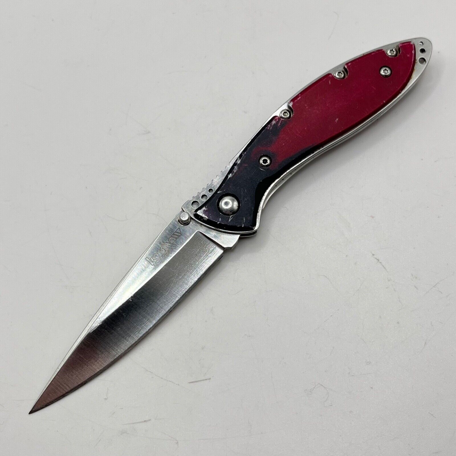 Kershaw Splinter 1460BR Red Smoke Discontinued Ken Onion Pocket Knife