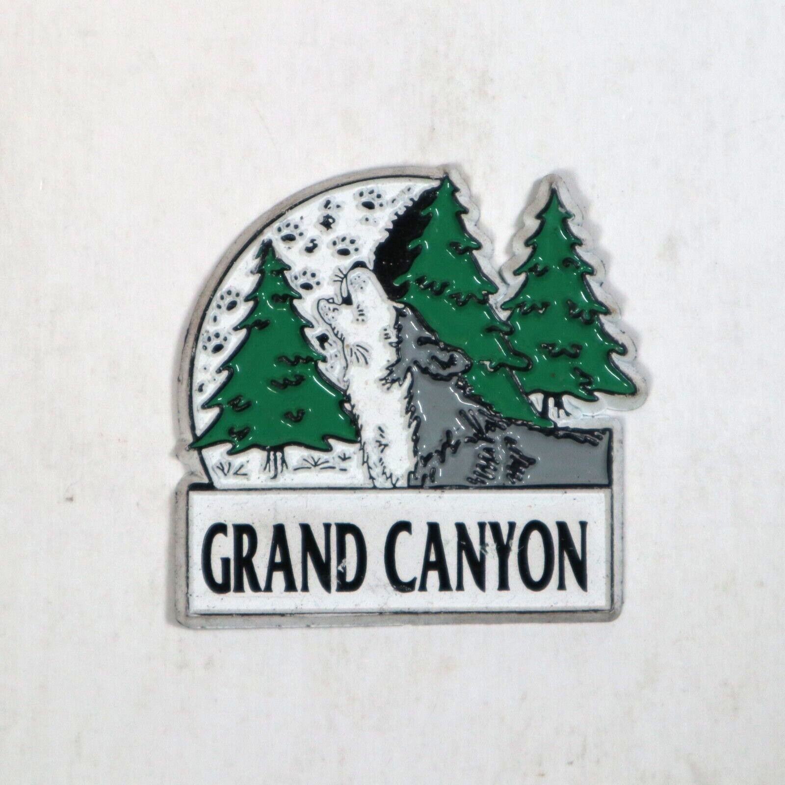 Vintage Grand Canyon Refrigerator Magnet Howling Wolf USA Tourism Souvenir Gift
