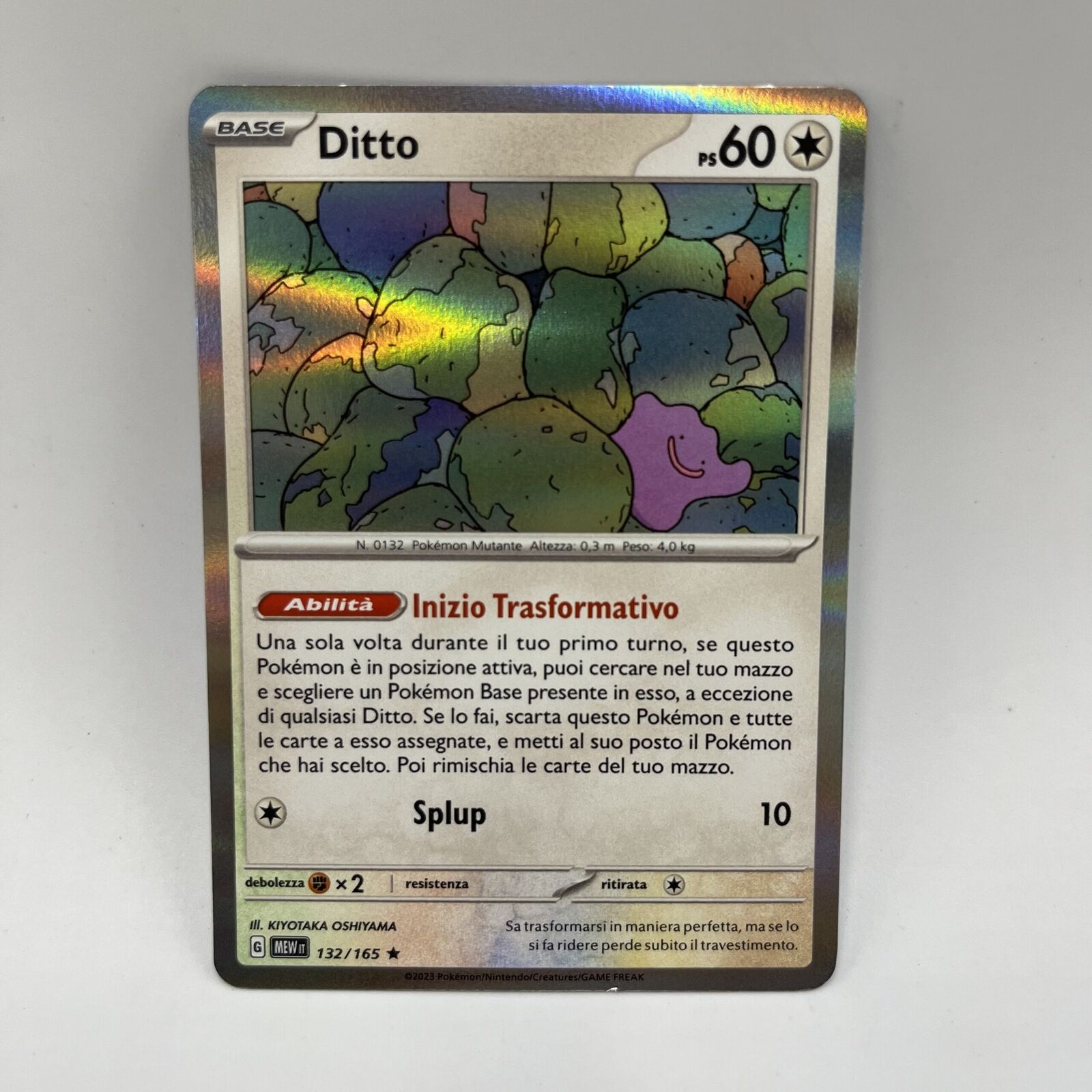 Pokemon Card DITTO HOLO (IT) | 132-165 Scarlet Violet 151
