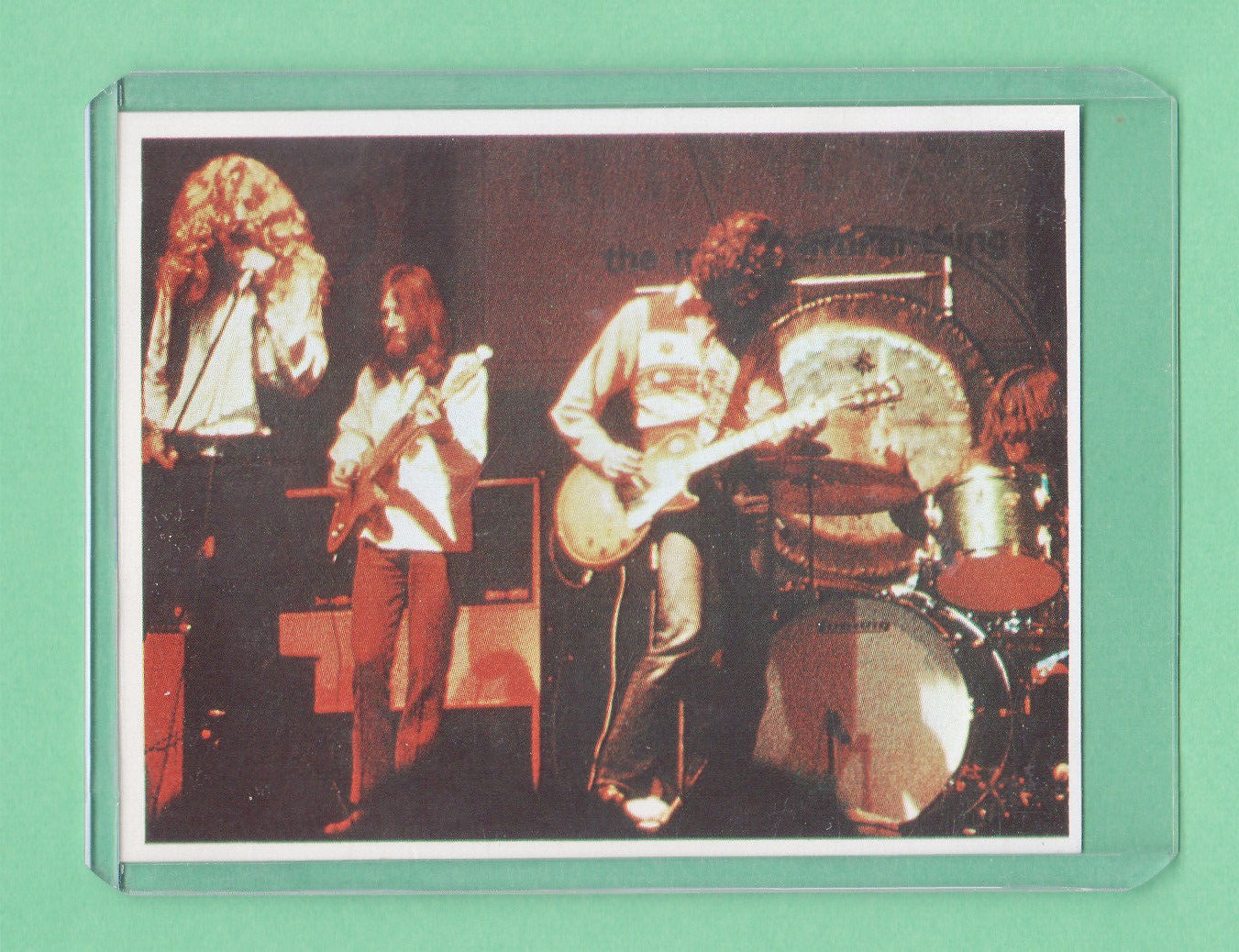 1972 Led Zeppelin  72 Daily Express Rare  Rookie RC Card. Nrmnt-mt