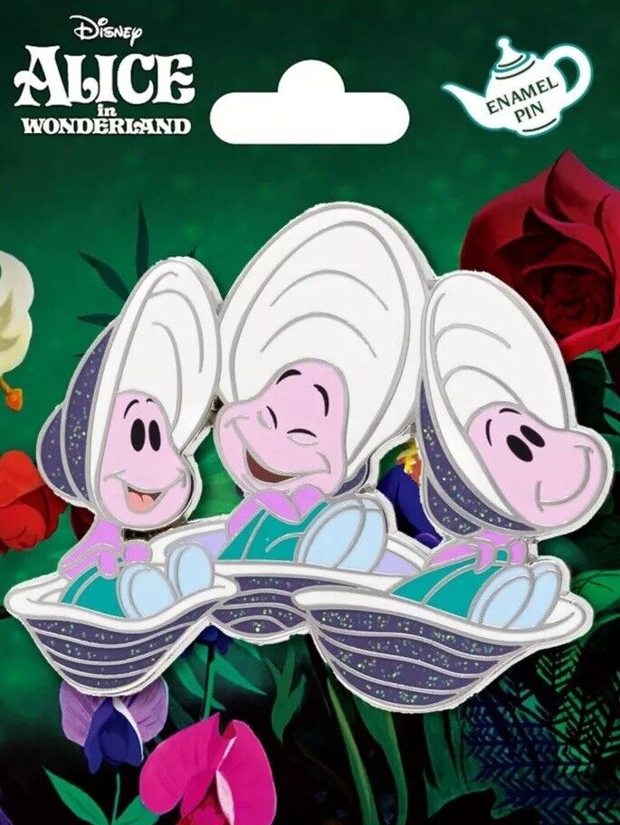 Disney Alice In Wonderland Baby Oysters Pink A La Mode Trio Pin
