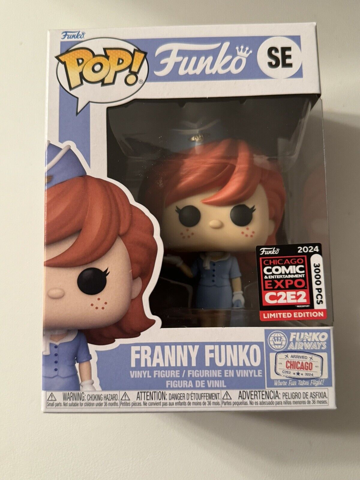 Funko Pop Franny Funko C2E2 Convention Exclusive Official Con Sticker-3k w/case