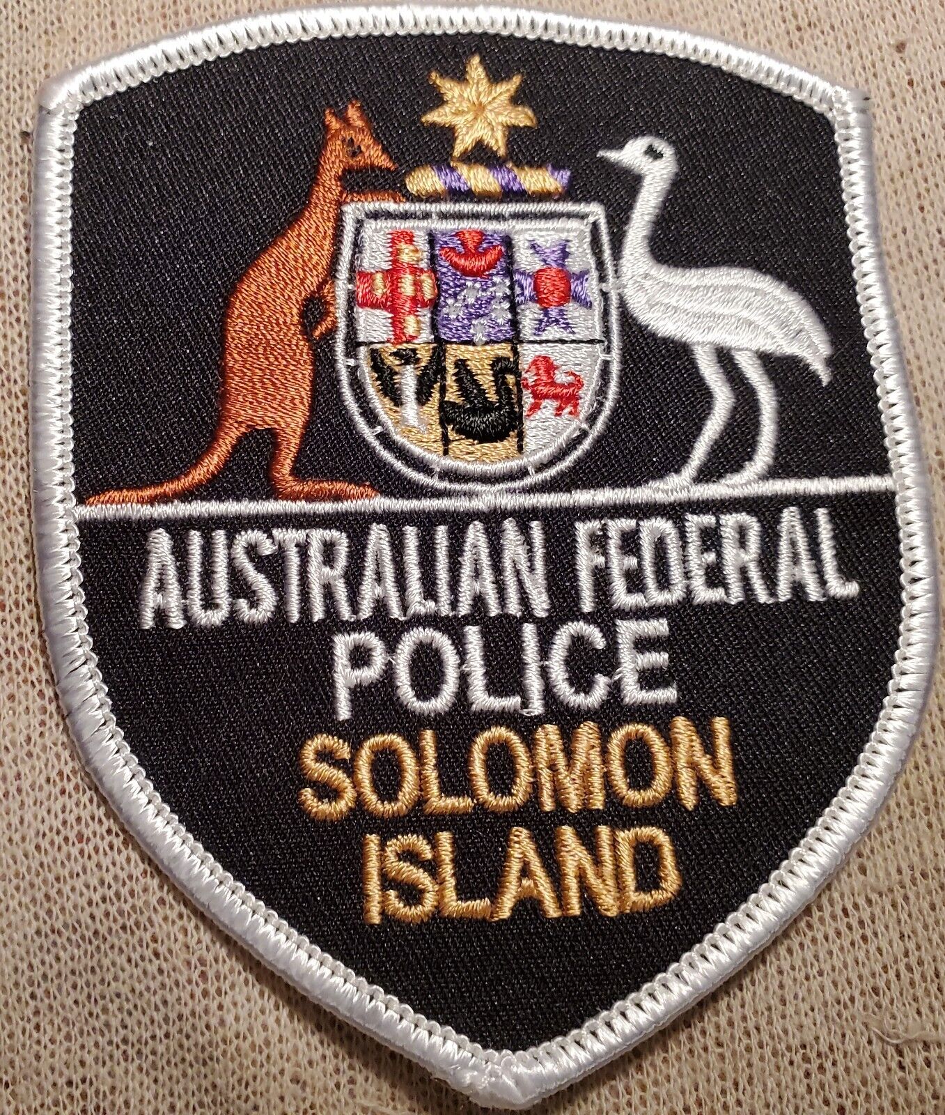Au Australian Federal Police Solomon Island Patch