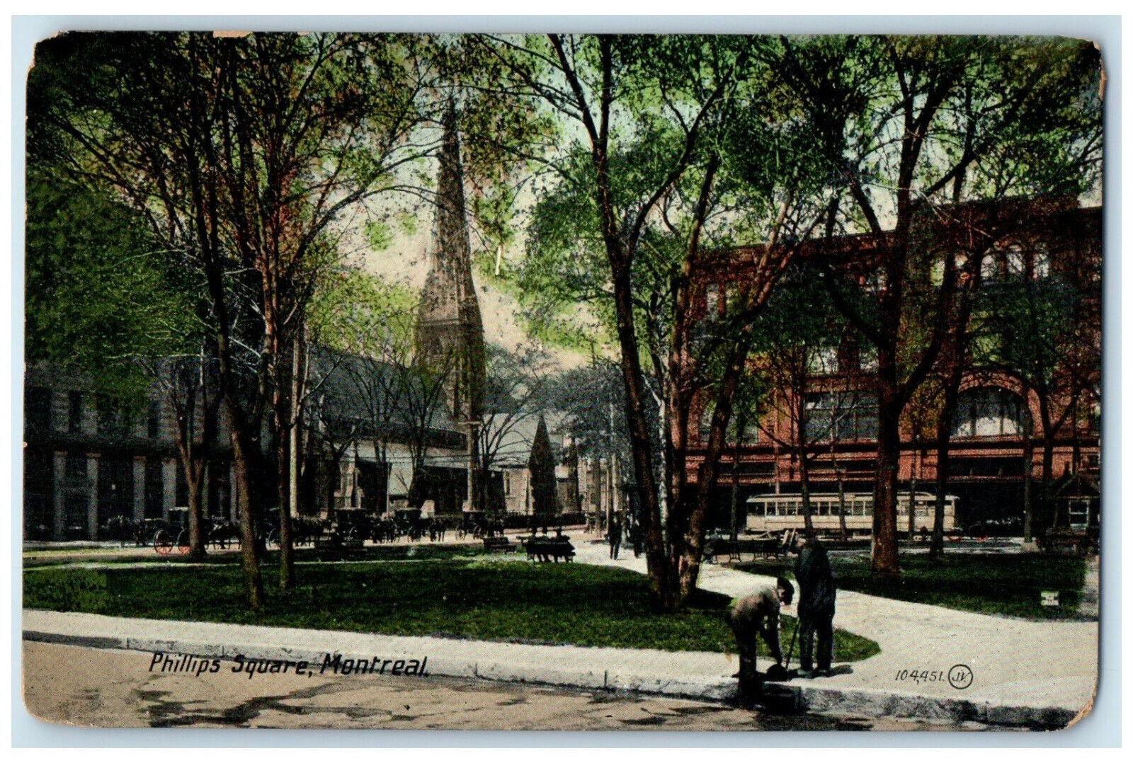 1921 Phillips Square Montreal Ontario Canada Posted Antique Postcard