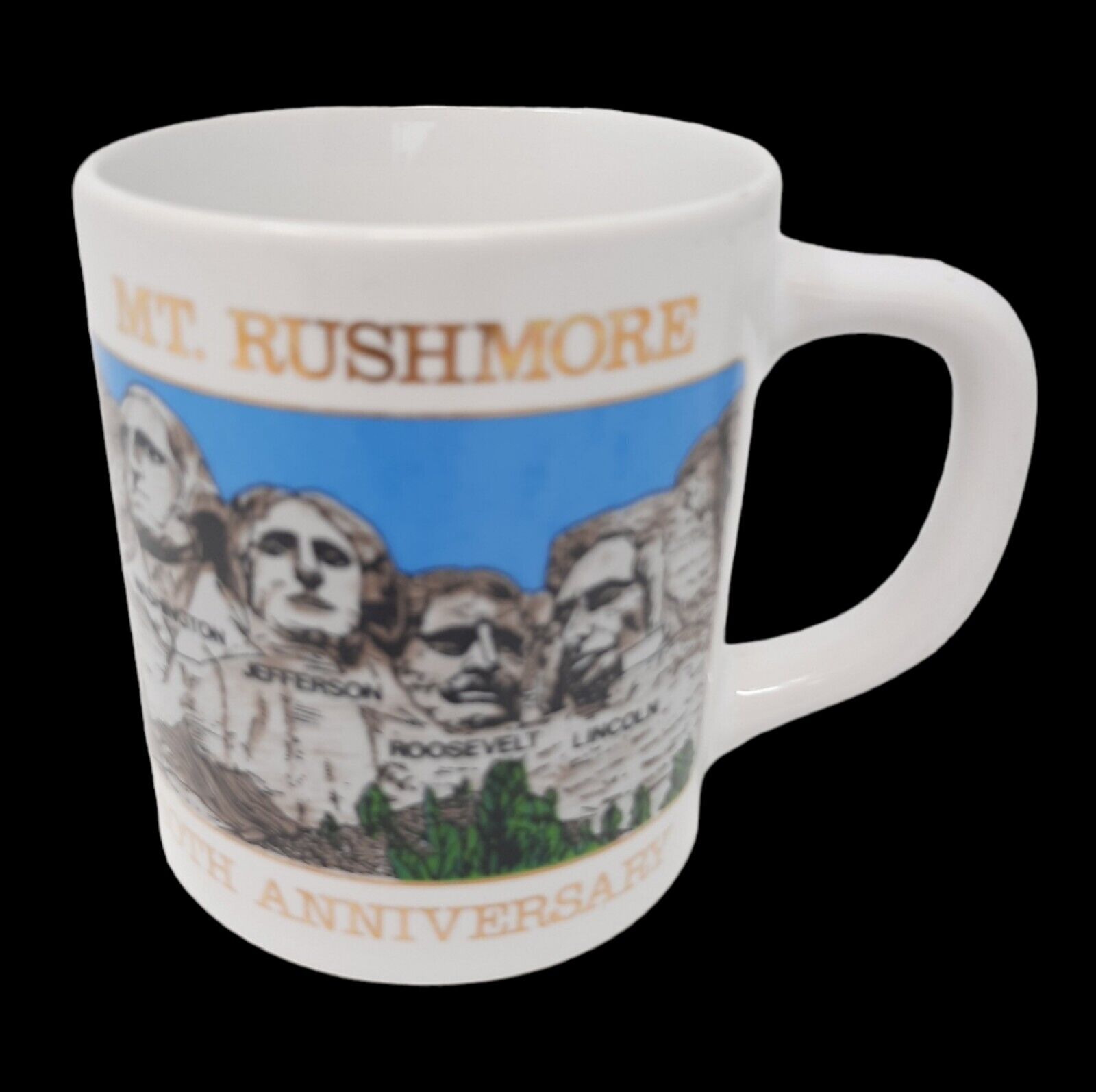 Vtg Mt Rushmore Mug Coffee Tea 50th Anniversary Japan 1991 Shrine Democracy