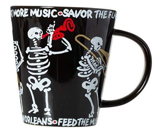  New Orleans Jazz Cannibals Skeleton Band Ceramic Souvenir Coffee Mug 