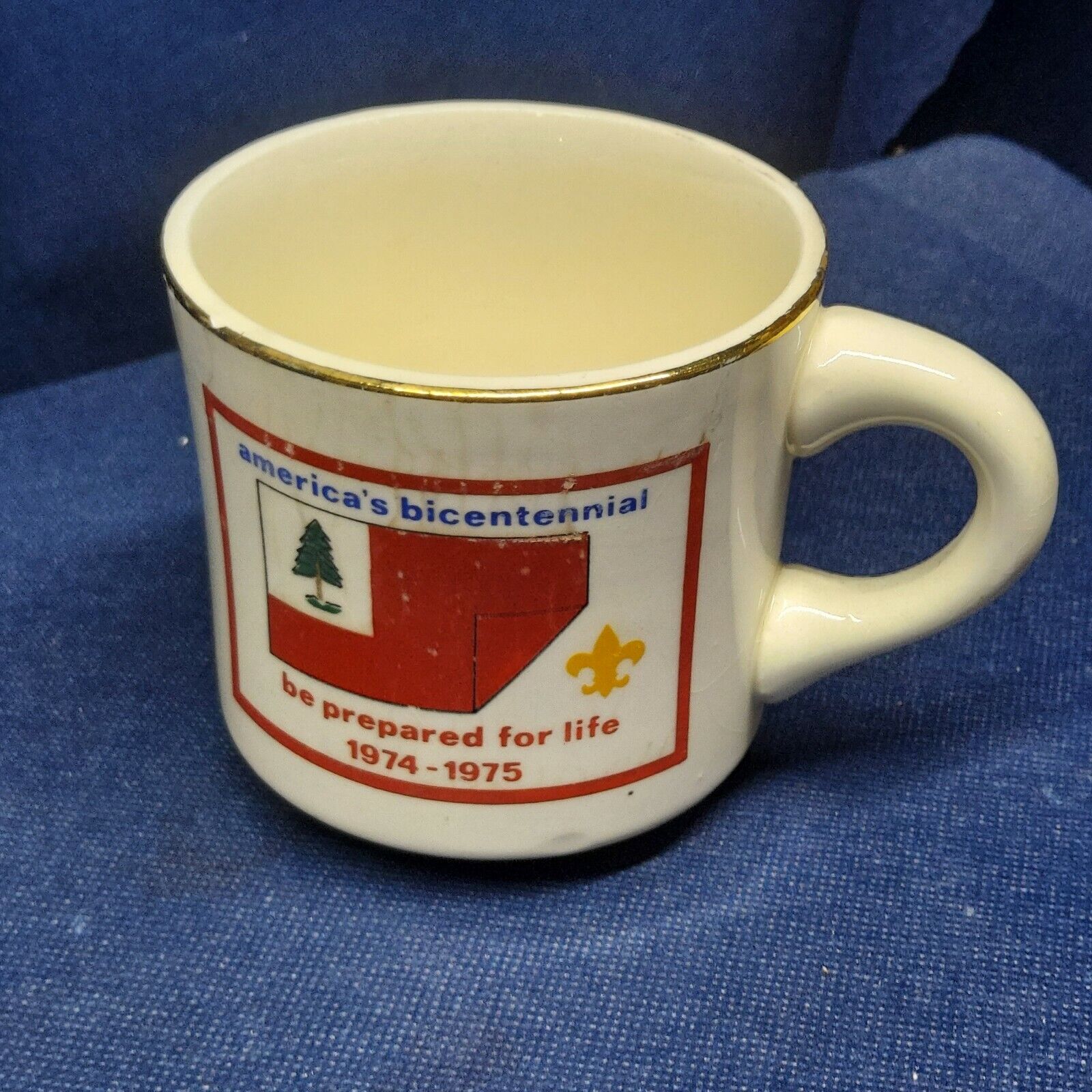 Vintage 1974-75 Collector's Boy Scouts Mug-America's Bicentennial 