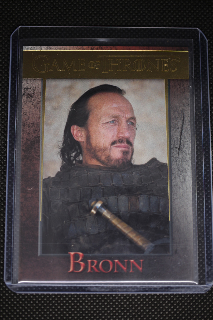 GOLD /150 2014 Game of Thrones Season 3 CHARACTER CARD BRONN #40