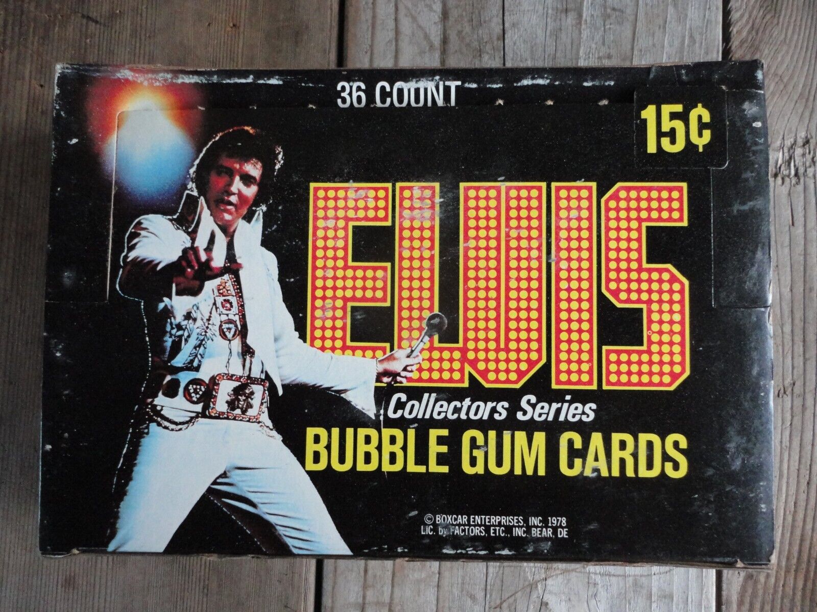 ELVIS PRESLEY Trading Cards 1978 Donruss Complete Box 36 Sealed Packs NOS