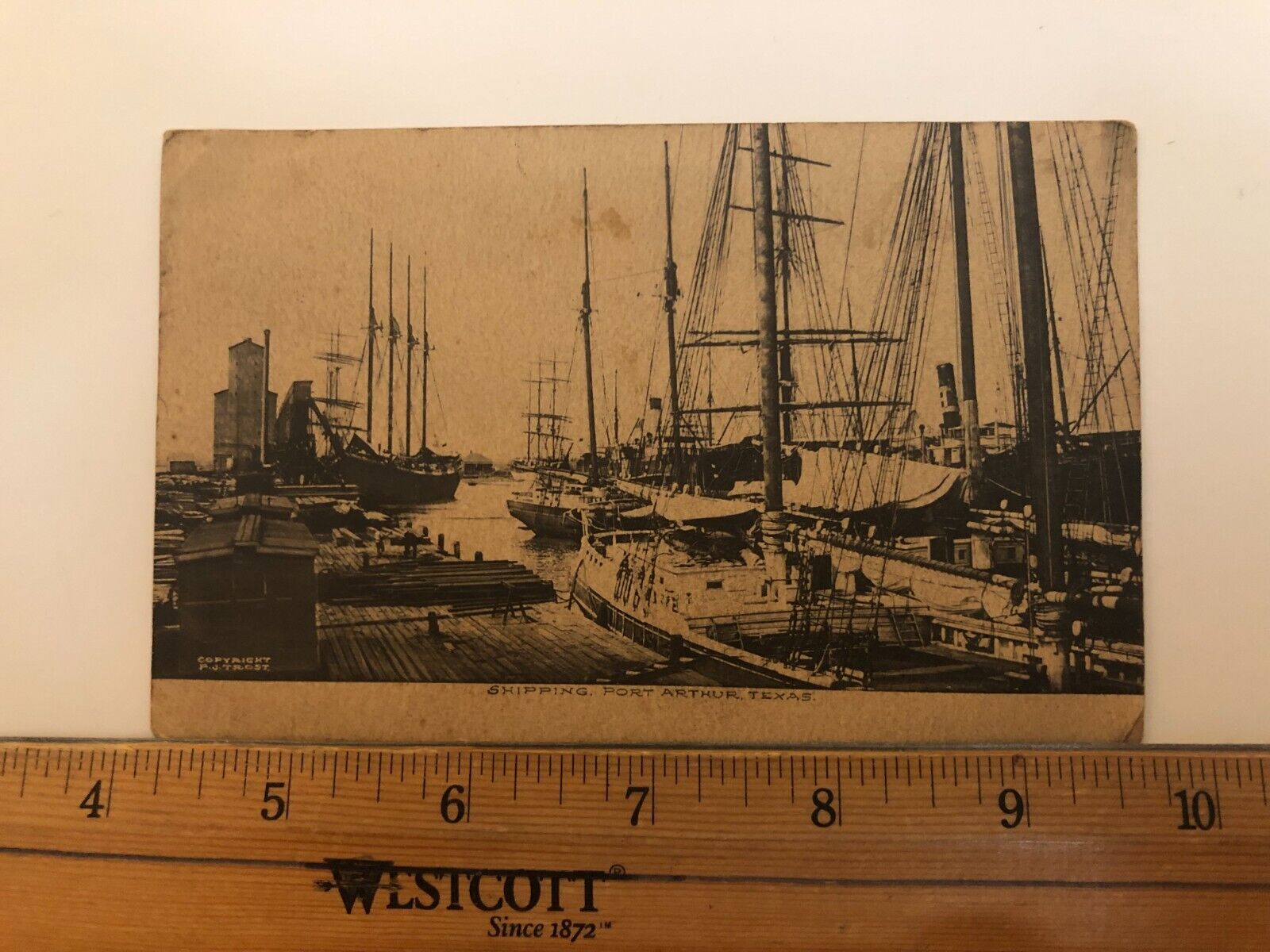 Port Arthur Texas Postcard Shipping 1907