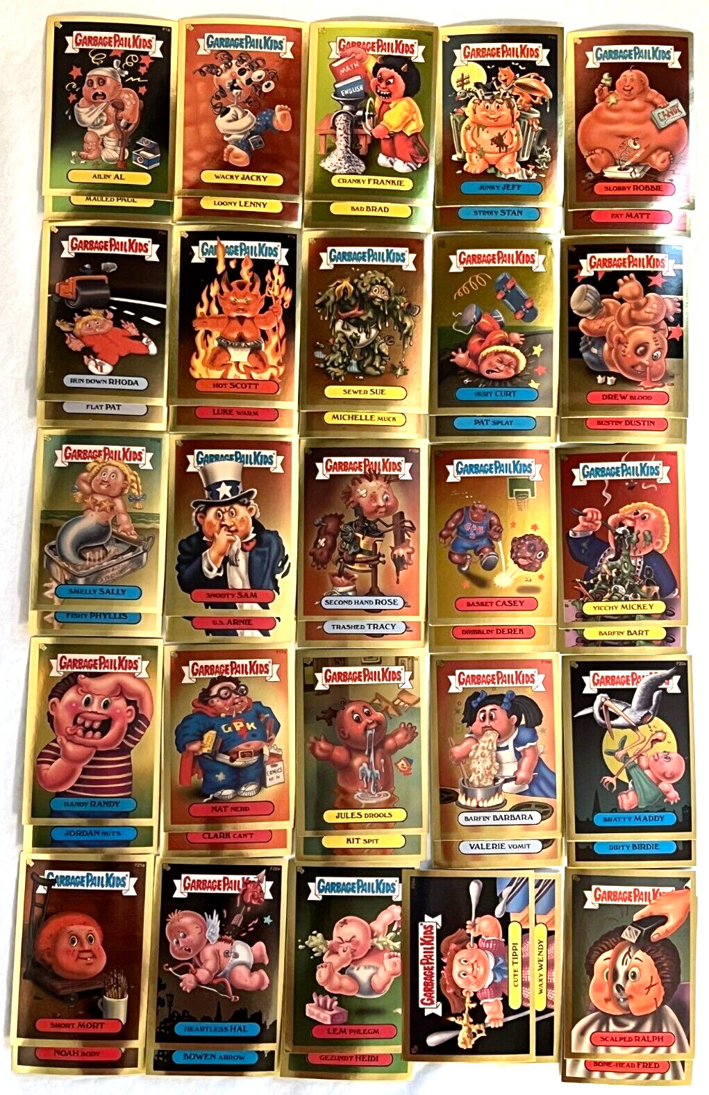 2004 Garbage Pail Kids ALL NEW SERIES 2 ANS2 Gold Foil Complete 50-Card Set GPK