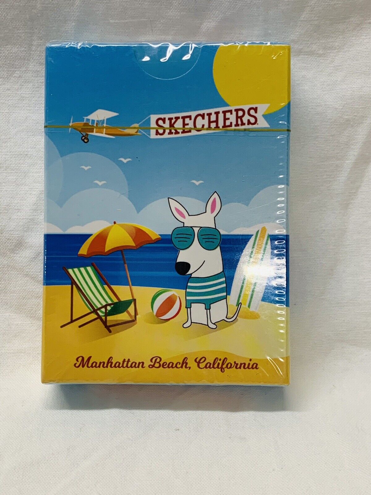 Promo Sketchers Playing Cards Manhattan Beach, California Surf Dog 1 Sealed Deck