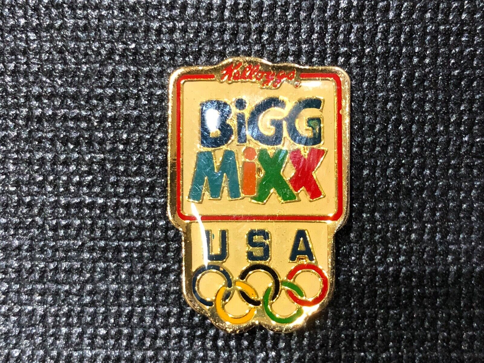 1992 Olympic Games Kellogg (Big Mixx) Sponsor Hat / Lapel Pin ~ aat-3