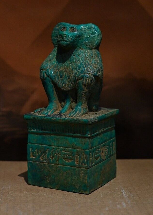 Ancient Egyptian Baboon (Egyptian God of wisdom ) Rare Egyptian Antiquities BC