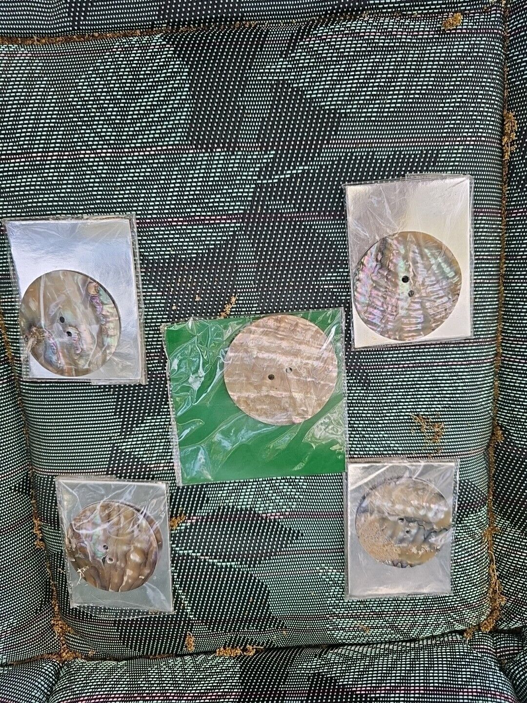 5  ABALONE FROM INDIA BUTTONS,lge, 50MM