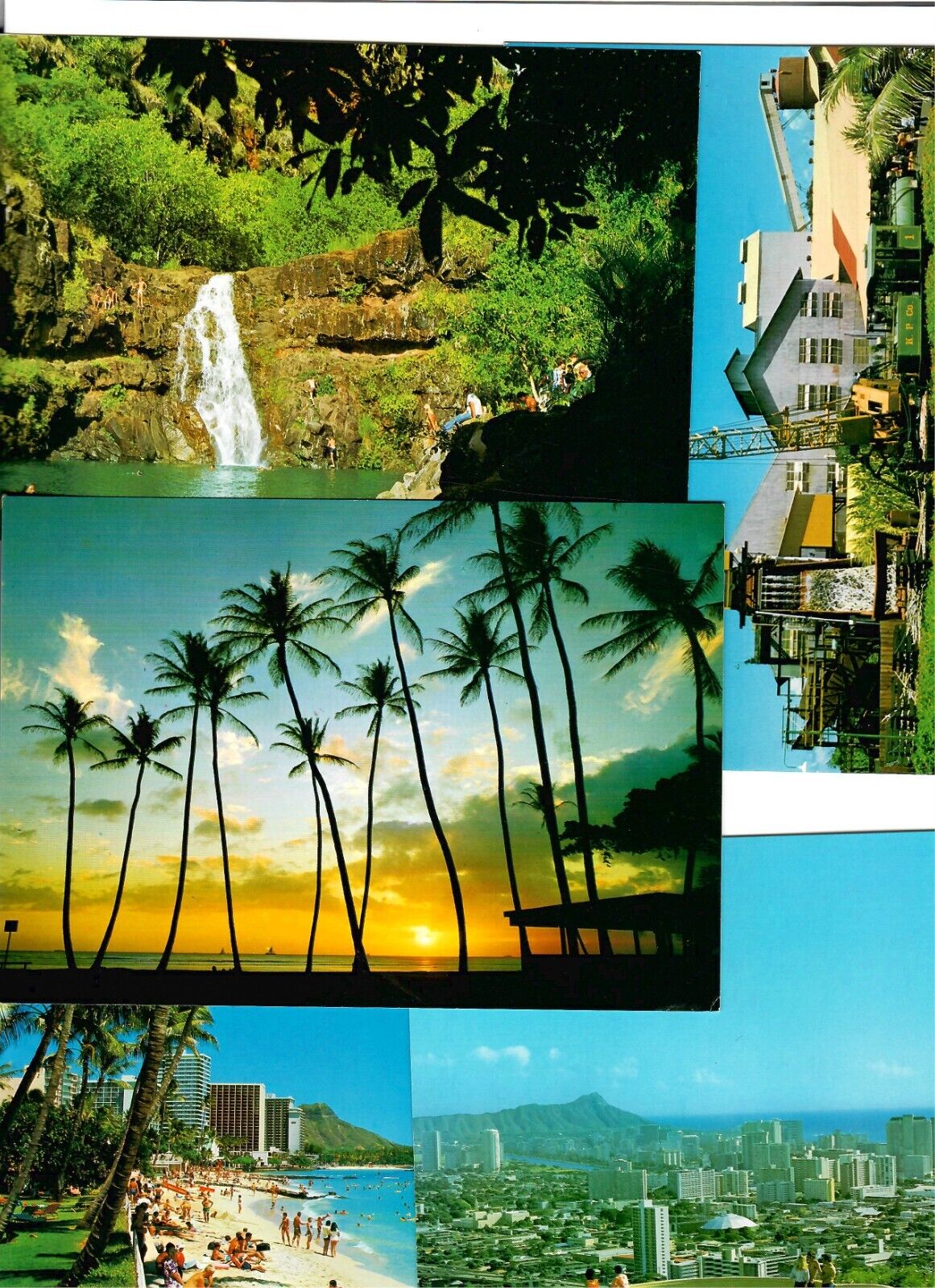 NEW 5x7 Postcards Lot of 5 Hawaii State Kahuku Oahu Waikiki Tourism Ocean Beach