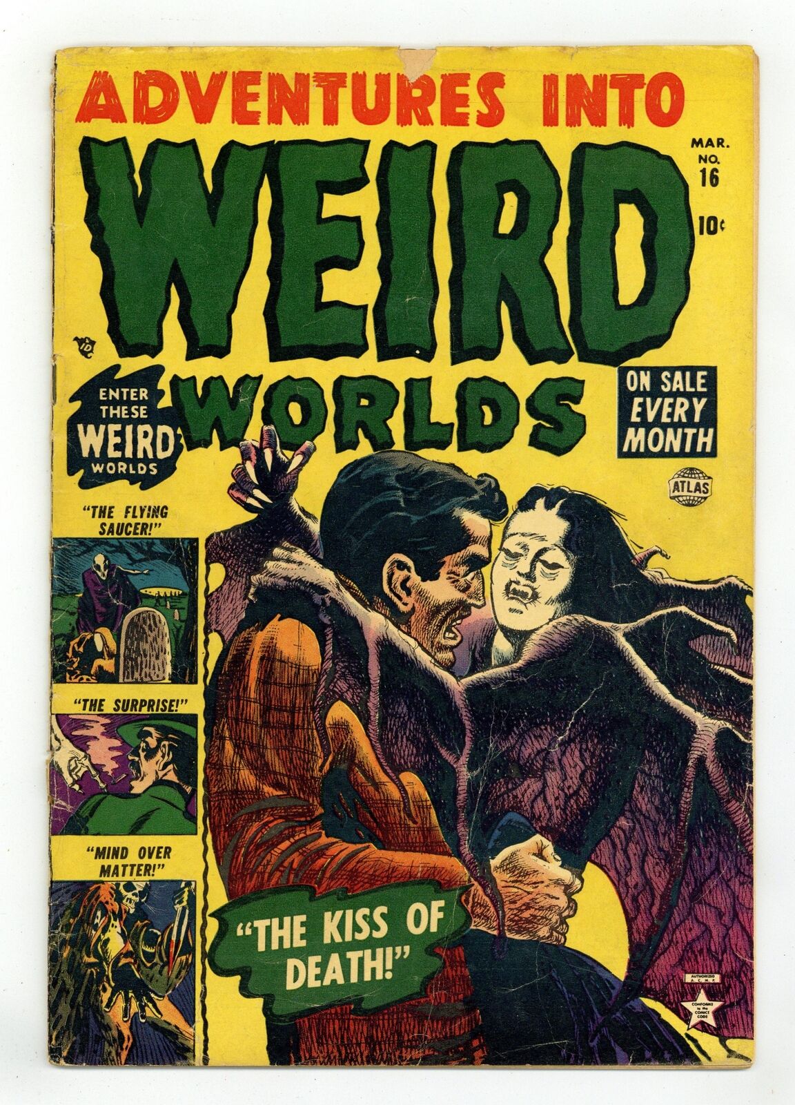 Adventures Into Weird Worlds #16 GD+ 2.5 1953