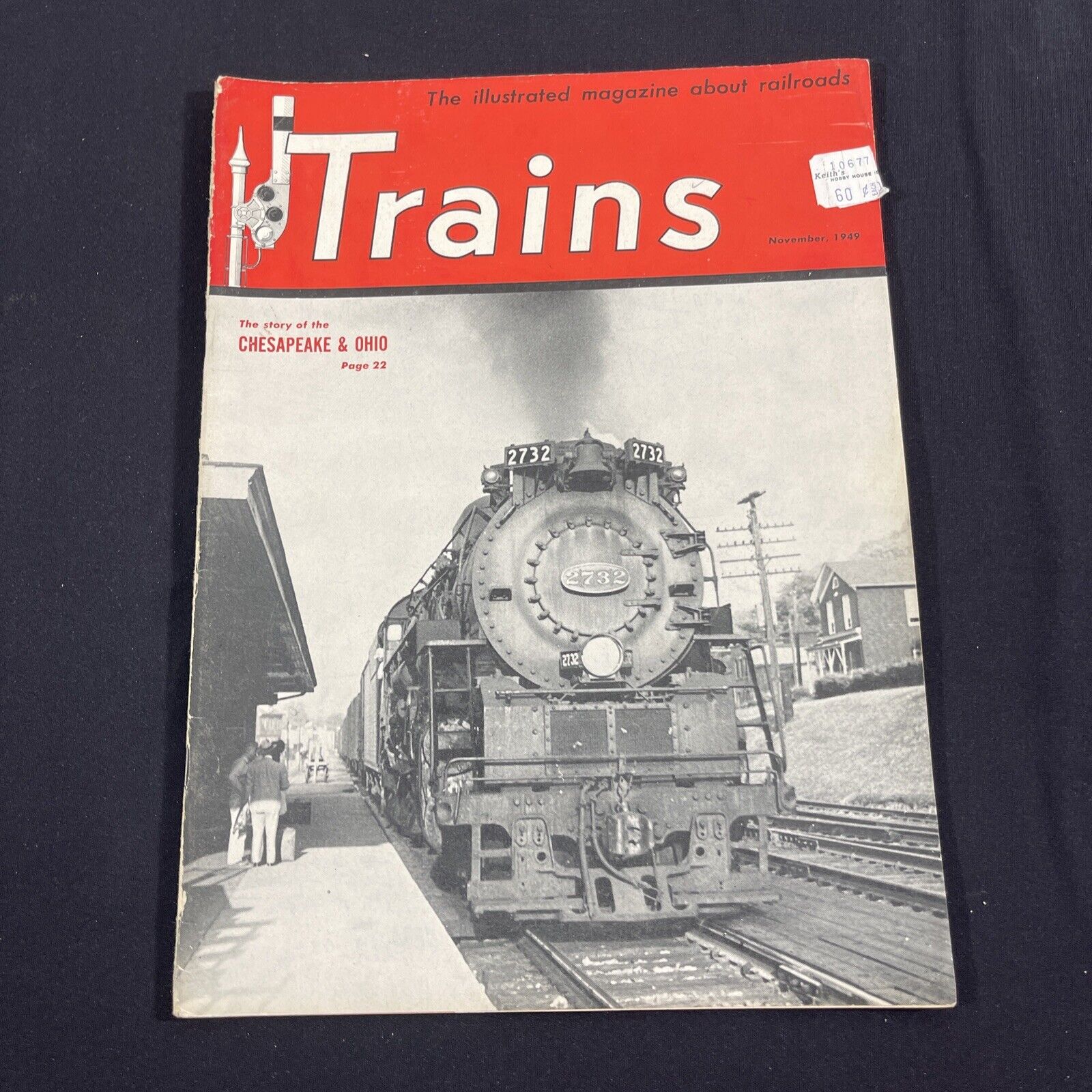 Trains Magazine of Railroading November 1949 Vintage Chesapeake Ohio Steam War