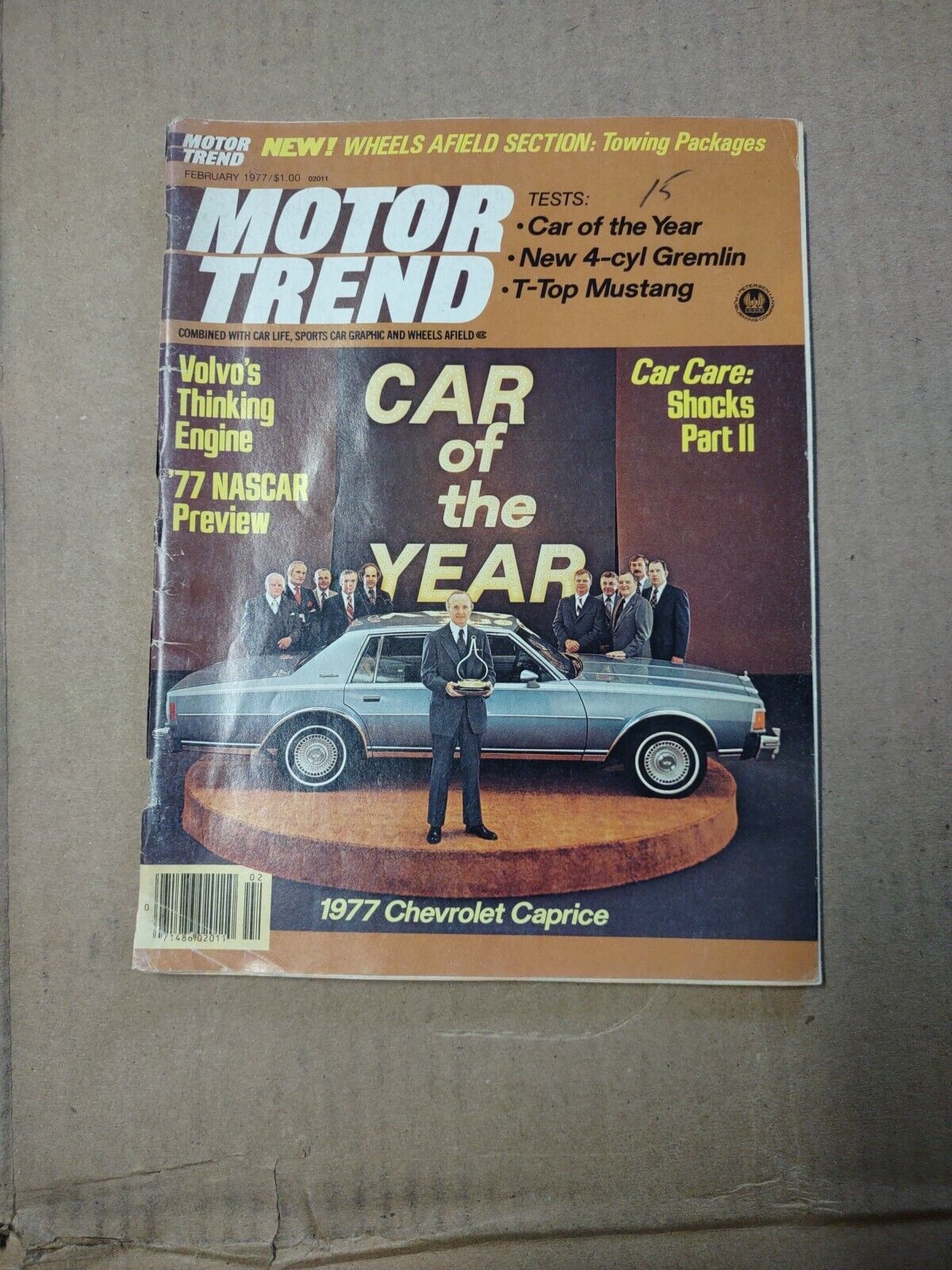 Motor Trend Magazine February 1977 Car Of The Year NASCAR Chevrolet Ford Tech ++