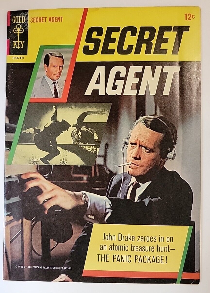 1966 Gold Key SECRET AGENT #1 -1ST ISSUE-PATRICK MCGOOHAN