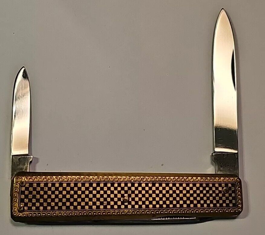 Vintage Christians Solingen Germany Gentleman\'s Folding 3 Blade Pocket Knife