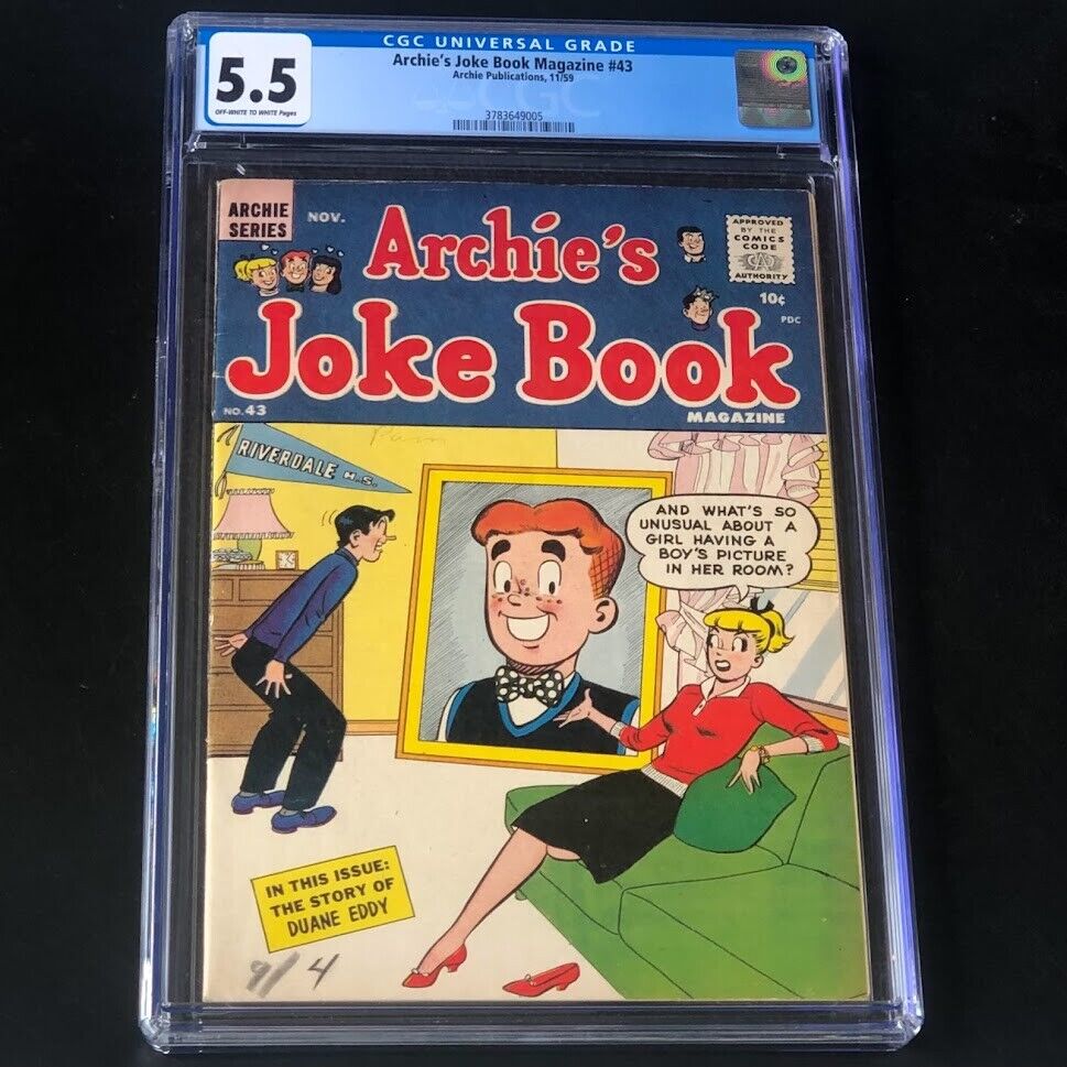 Archie\'s Joke Book Magazine #43 (1959) 💥 CGC 5.5 💥 RARE ONLY COPY IN CENSUS