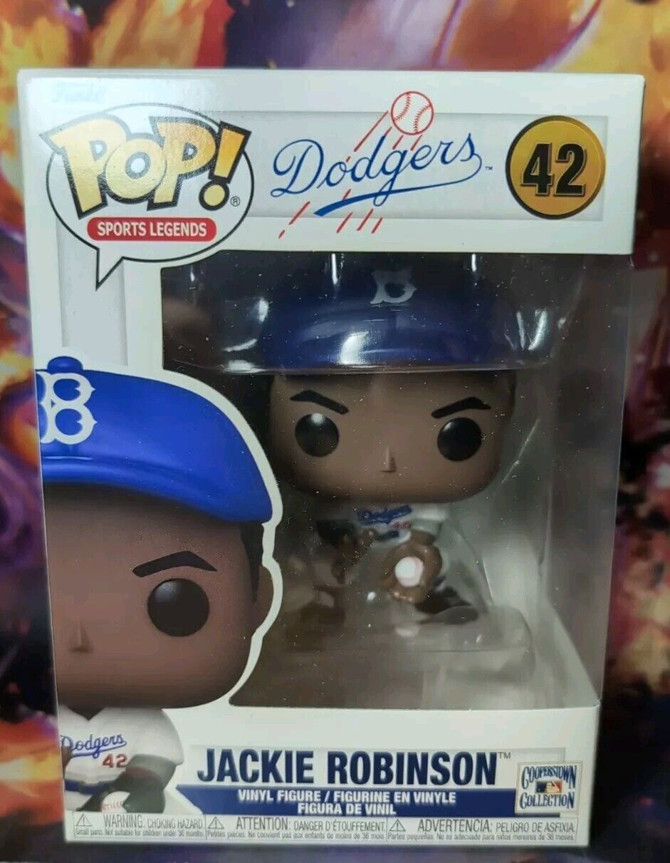 Funko Pop JACKIE ROBINSON #042 MIB HTF Dodgers Sports Legend Series 