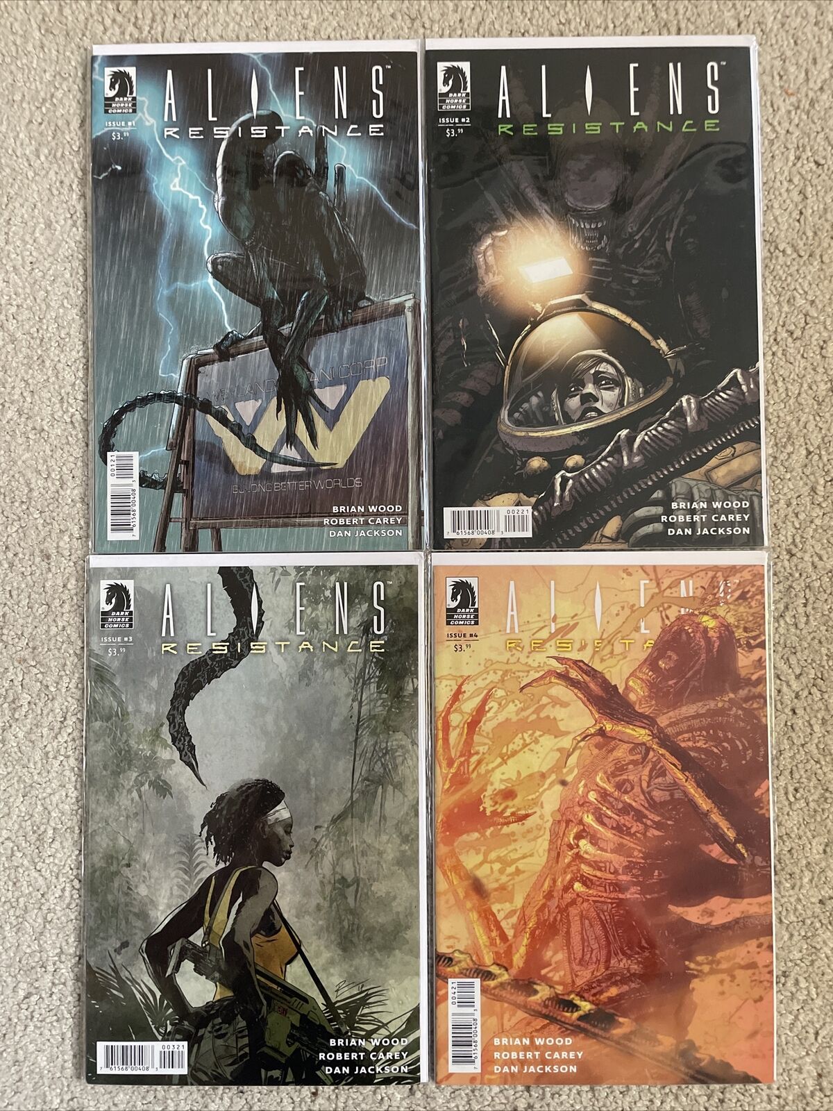 Aliens Resistance #1-4 Cover B Complete Series Set 2018 Dark Horse Comics Lot