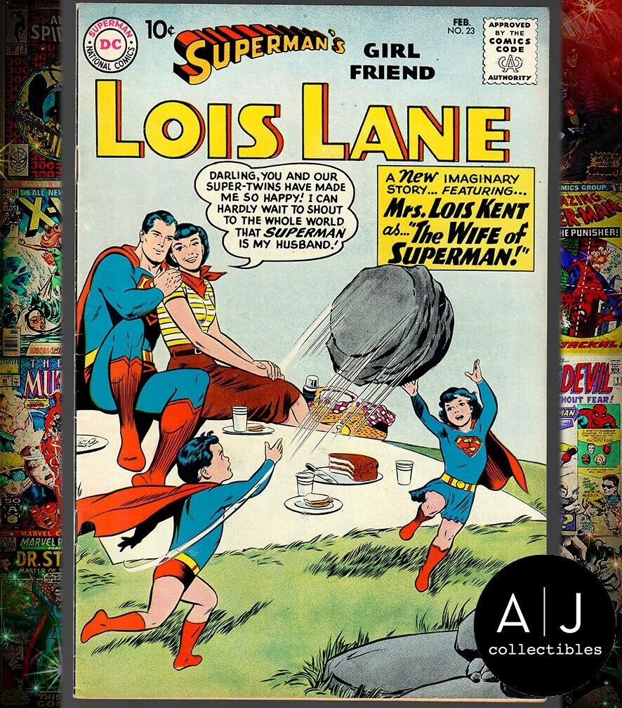 Superman\'s Girlfriend Lois Lane #23 FN+ 1st Lionel Luthor & Lena Thorul DC 1961