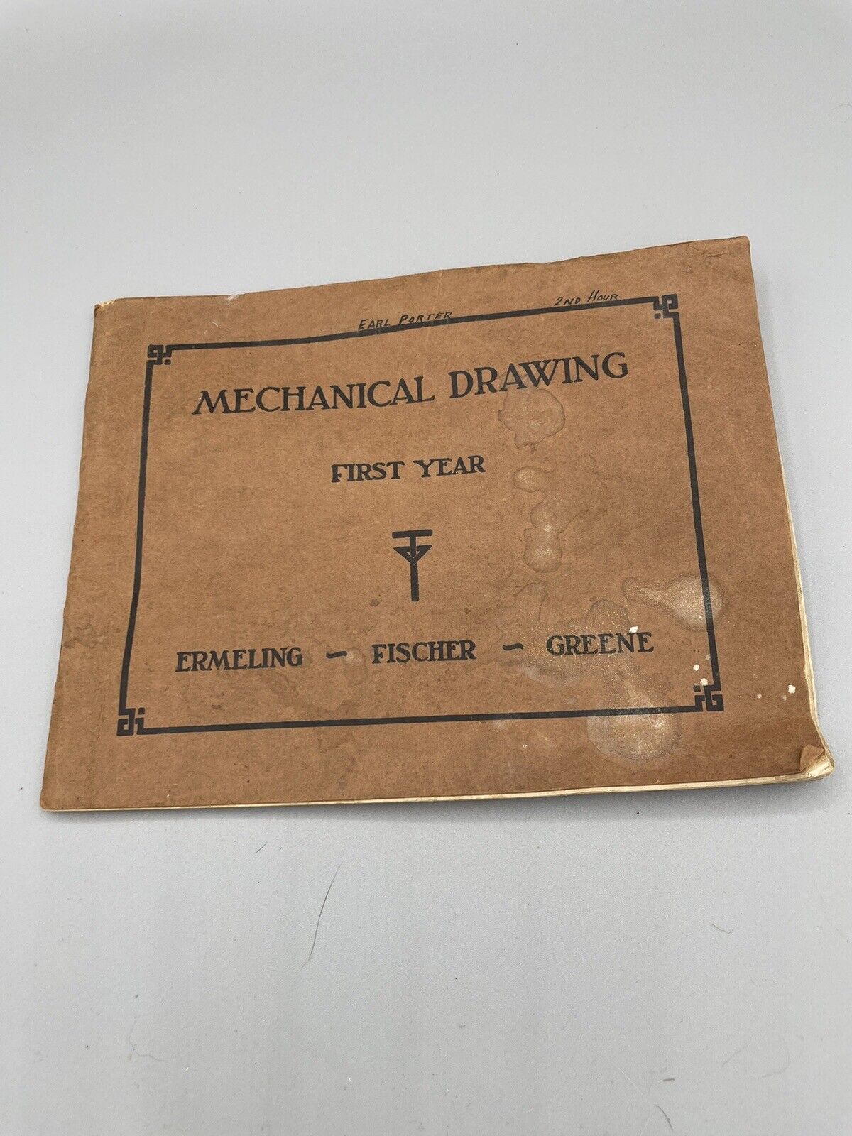 * Antique - Dated 1924 - First Year - MECHANICAL DRAWING BOOK