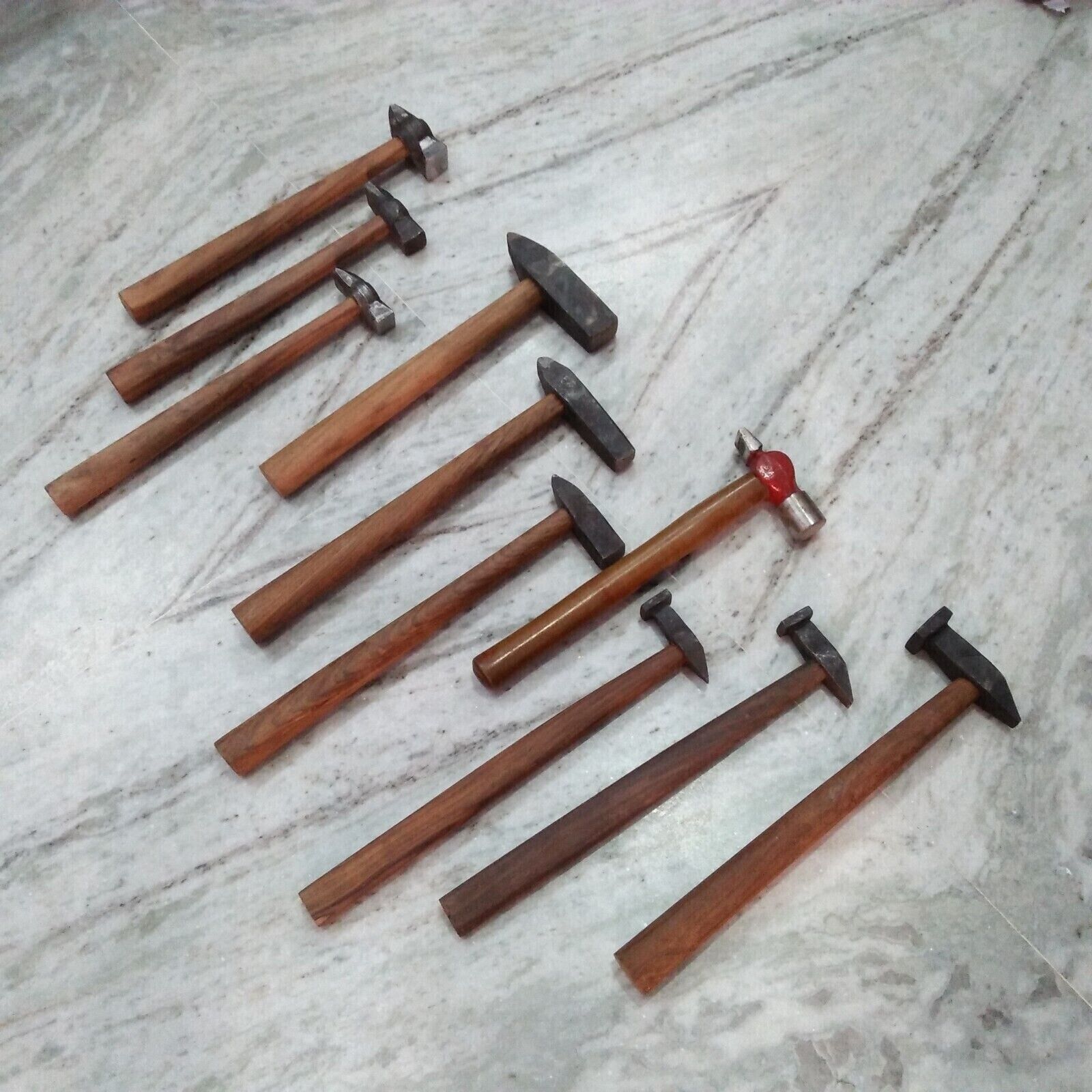 Heavy Iron home use Hammer Blacksmith Wooden useable item SET OF 10 hammer