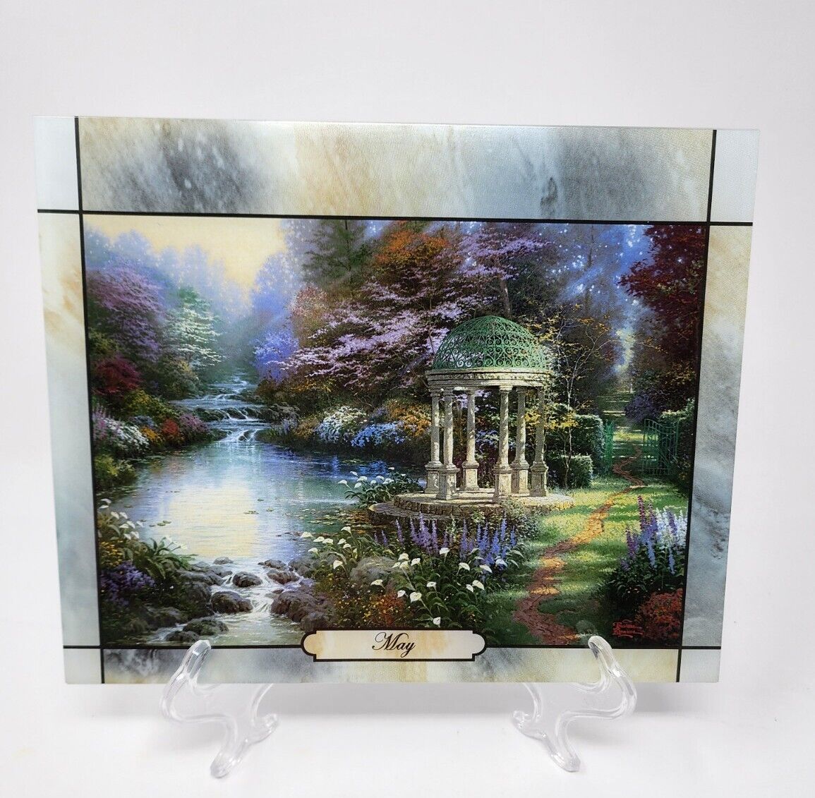 2006 Thomas Kinkade Seasons of Light Stained Glass Calendar Collection MAY