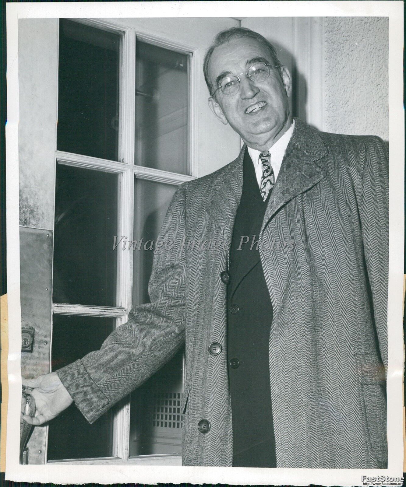 1947 Former Dem Sen James M Mead N.Y Visits President Truman Politics Photo 6X8