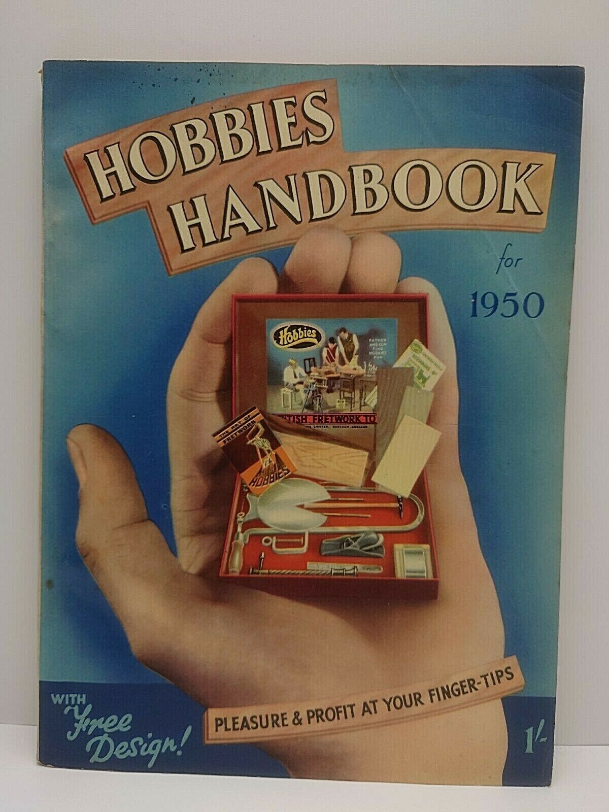 hobbies Handbook 1950 booklet of model making Craft woodwork etc Vintage Adverts