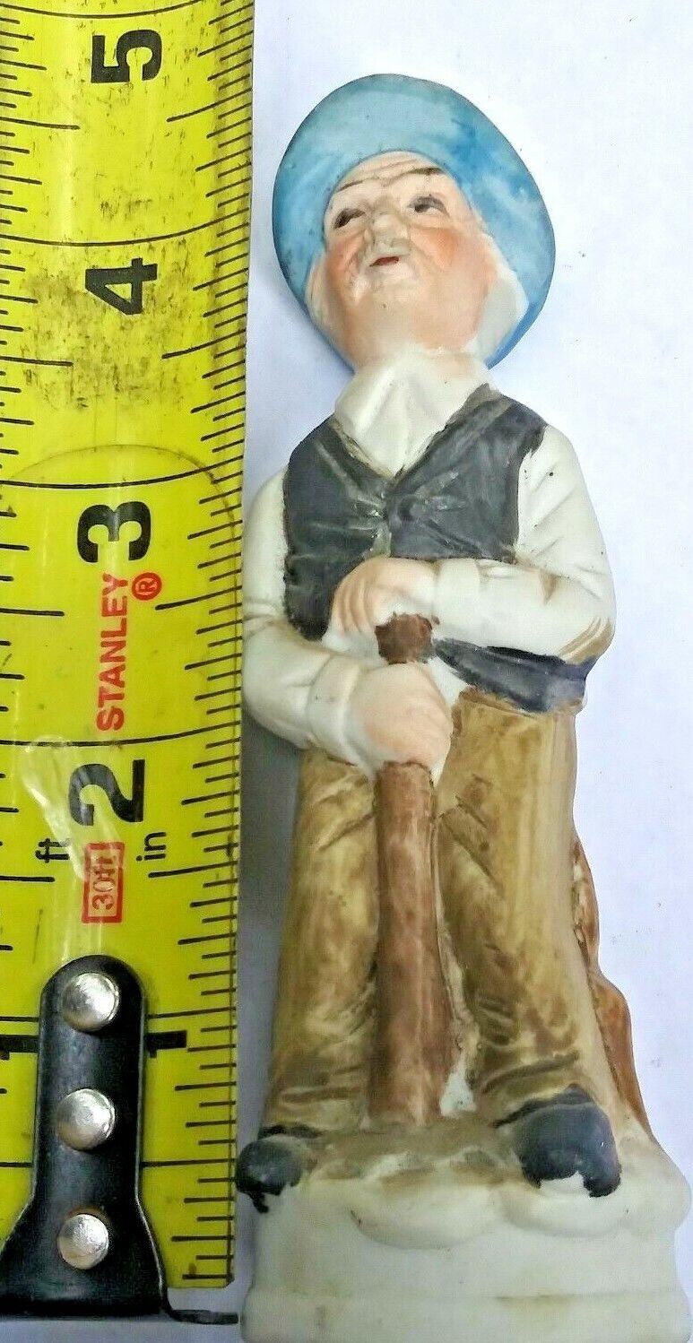 Deville Vintage Ceramic Figurine Farmer walking stick 4.75\